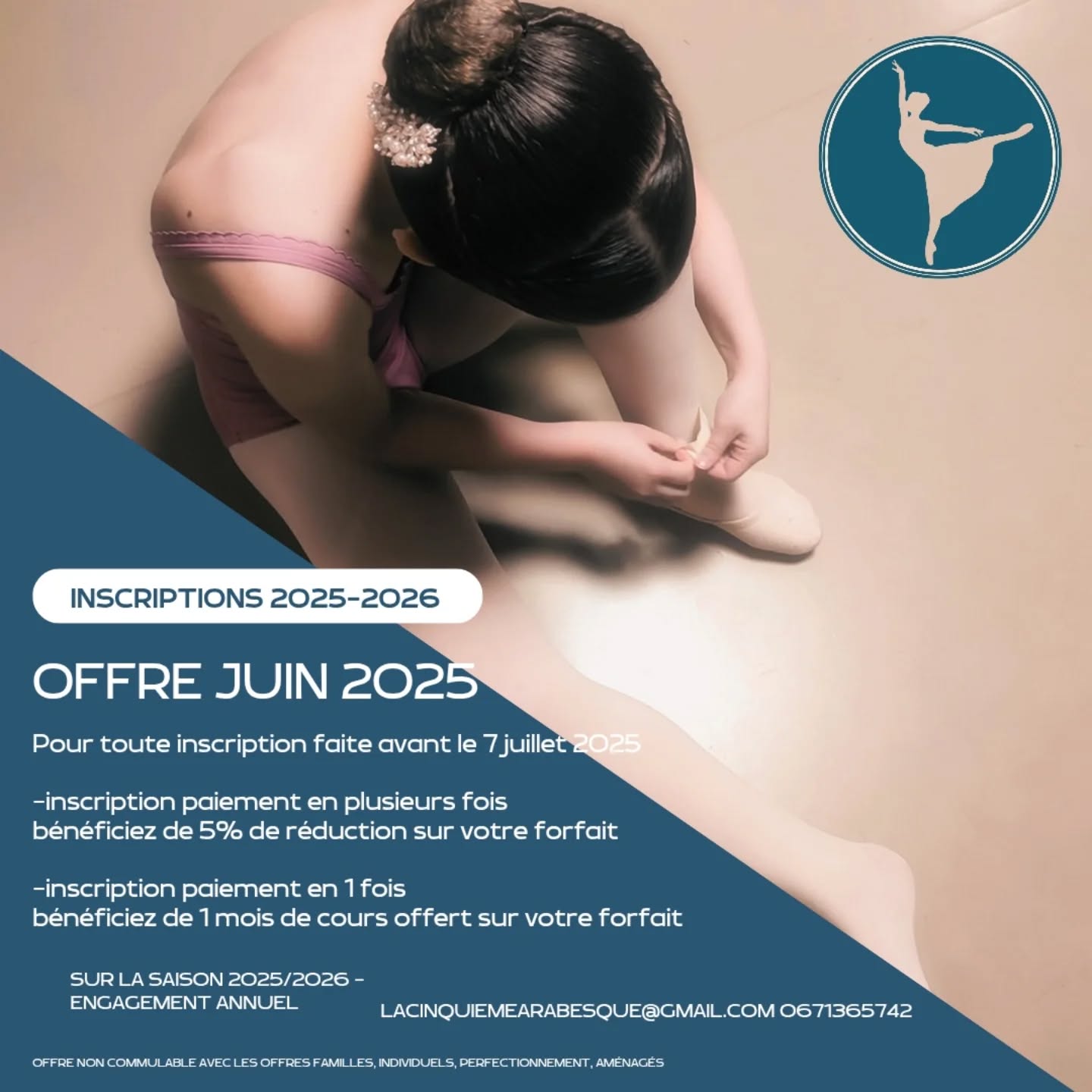 ✨Les inscriptions sont ouvertes ✨
Profitez de notre offre de juin 🤩
@clairebnrtinstapro @marie_girard_inspiration_mg @xabibdx
#eysinesmaville #eysines #eysinesculture #lacinquiemearabesque #bordeaux #bordeauxmaville #bordeauxmetropole #merignacmaville #merignac #Blanquefort #saintmedardenjalles #lebouscat #bruges #lehaillan #bassindarcachon #danseclassique #danseadaptée #dansebebeporté #DanseEtBienÊtre #danse #dansefolklorique #dansecontemporaine #balletcompagnie