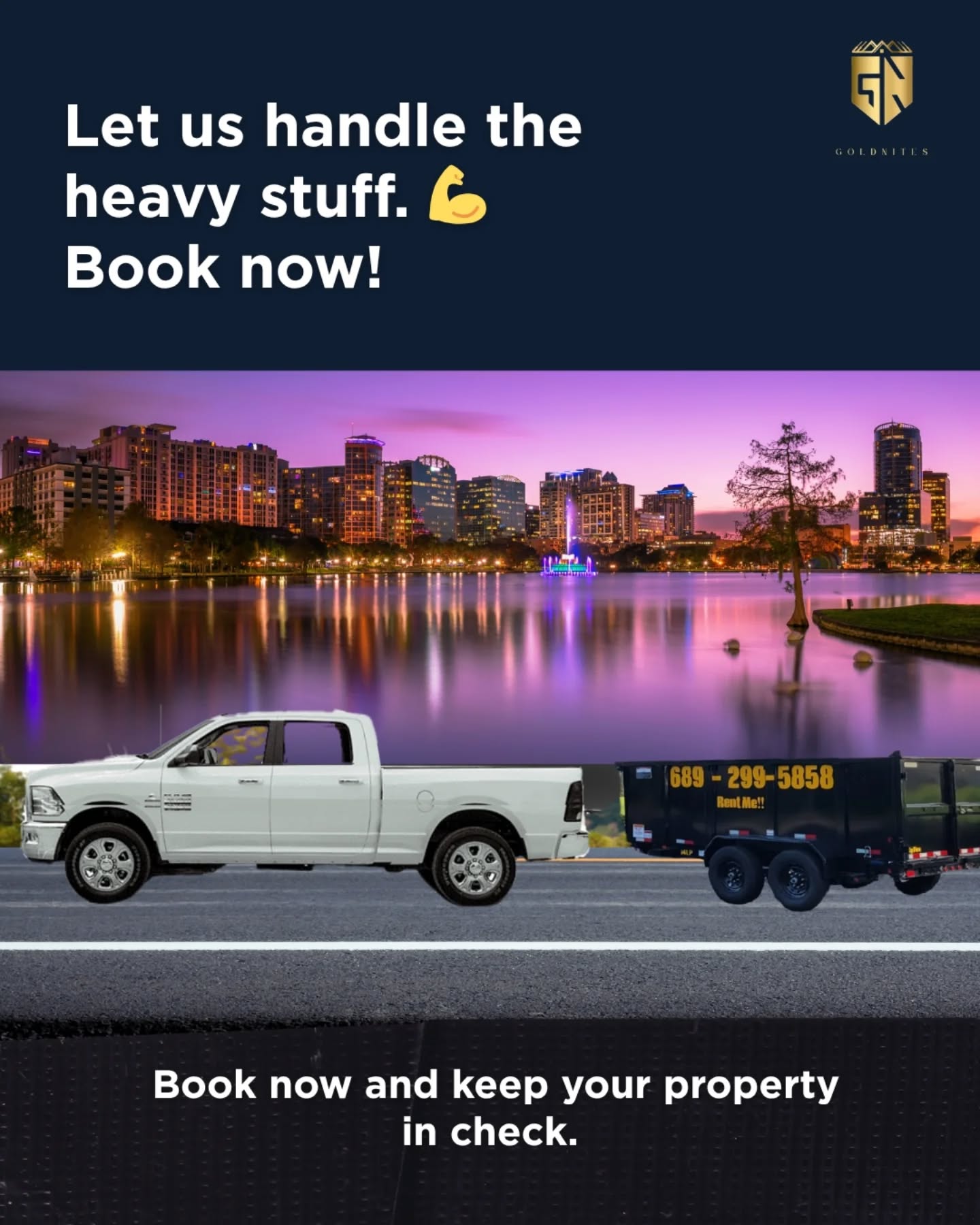 We’re GoldNites — Central Florida’s trusted small-load delivery experts.
✨ Rock, sand, dirt & more... up to 4.5 tons, delivered with care.
👷♂️ Locally owned. Proudly reliable.
🇪🇸
_Somos GoldNites — Expertos en entregas de cargas pequeñas en Florida Central._
✨ Piedra, arena, tierra y más... hasta 4.5 toneladas con puntualidad y compromiso.
👷♂️ Empresa local. Confianza asegurada.
.
.
.
#GoldNites #SmartDelivery #CentralFloridaMoves #GoldNitesTransport #ConstructionReady #Dumpsters #DumpstersRental