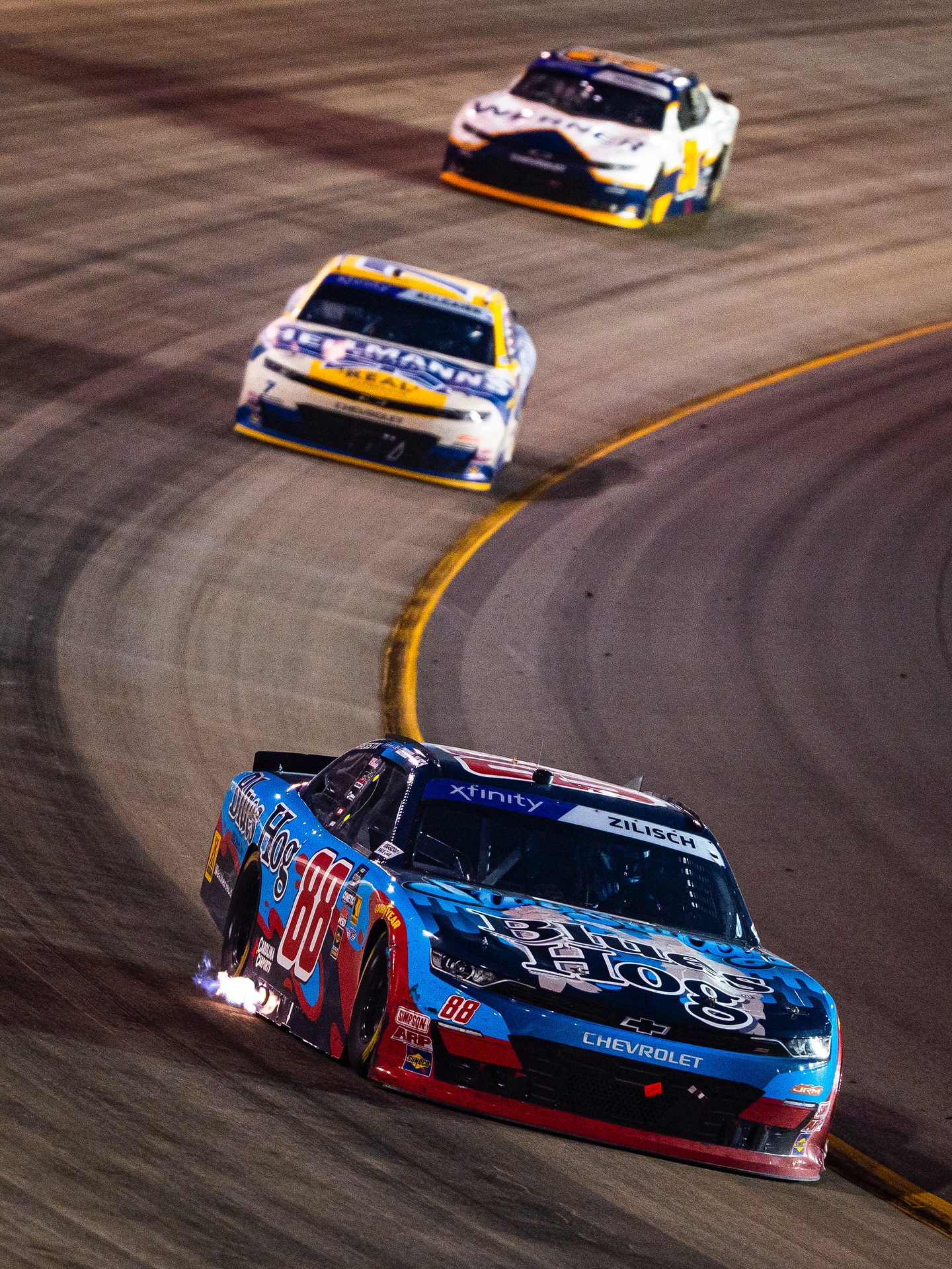 Man I hate finishing 2nd but our @jrmotorsports team has a lot to be proud of! Another solid weekend in Nashville with back-to-back runner up finishes for us. I just need to do a little bit better job late in these races. Thank you to @blueshognation for being there to support me!