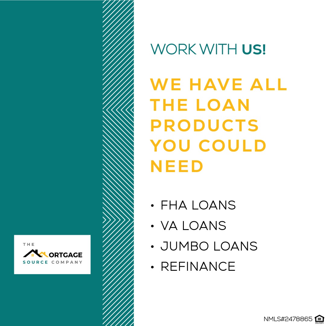 Feeling overwhelmed by loan options? Don't be! At The Mortgage Source Company, we specialize in simplifying the process. We offer a full range of loan products, including FHA, VA, Jumbo, and Refinance, designed to fit your unique financial situation. Let our team guide you to the right solution for your homeownership goals. Your journey to a new home starts with us!
Contact us for a free consultation.
@mortgagesourcecompany
The Mortgage Source Company
📞 Tel: 954-347-4167
📧 info@mortgagesource.co
🌐 www. mortgagesource.co
NMLS #2478865
#MortgageGuidance #LoanExpert #FinancialLiteracy #HomeBuyingTips #MortgageAdvisor #SimplifyMortgage #RealEstateJourney #YourHomeGoals #TrustedAdvisor #MortgageProcess #LoanProducts #HomeFinance