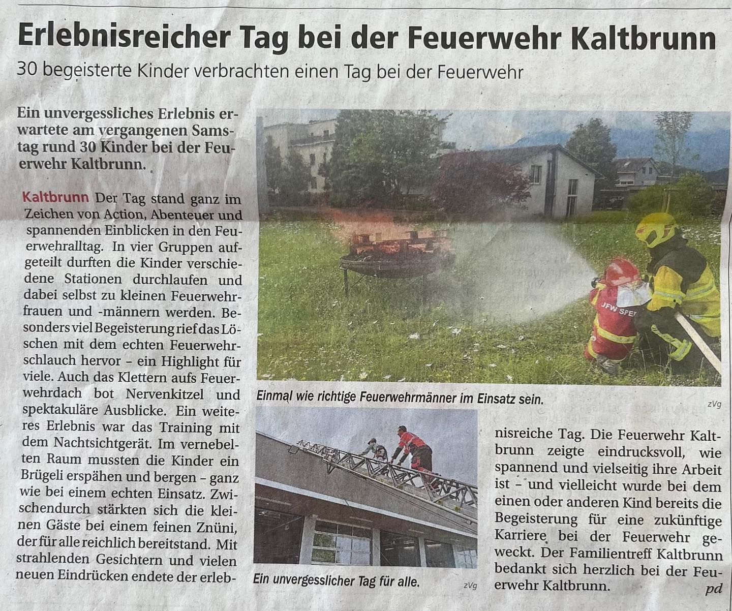 #familientreff#kaltbrunn#Feuerwehrkaltbrunn#feuer#kinder#löschen#danke