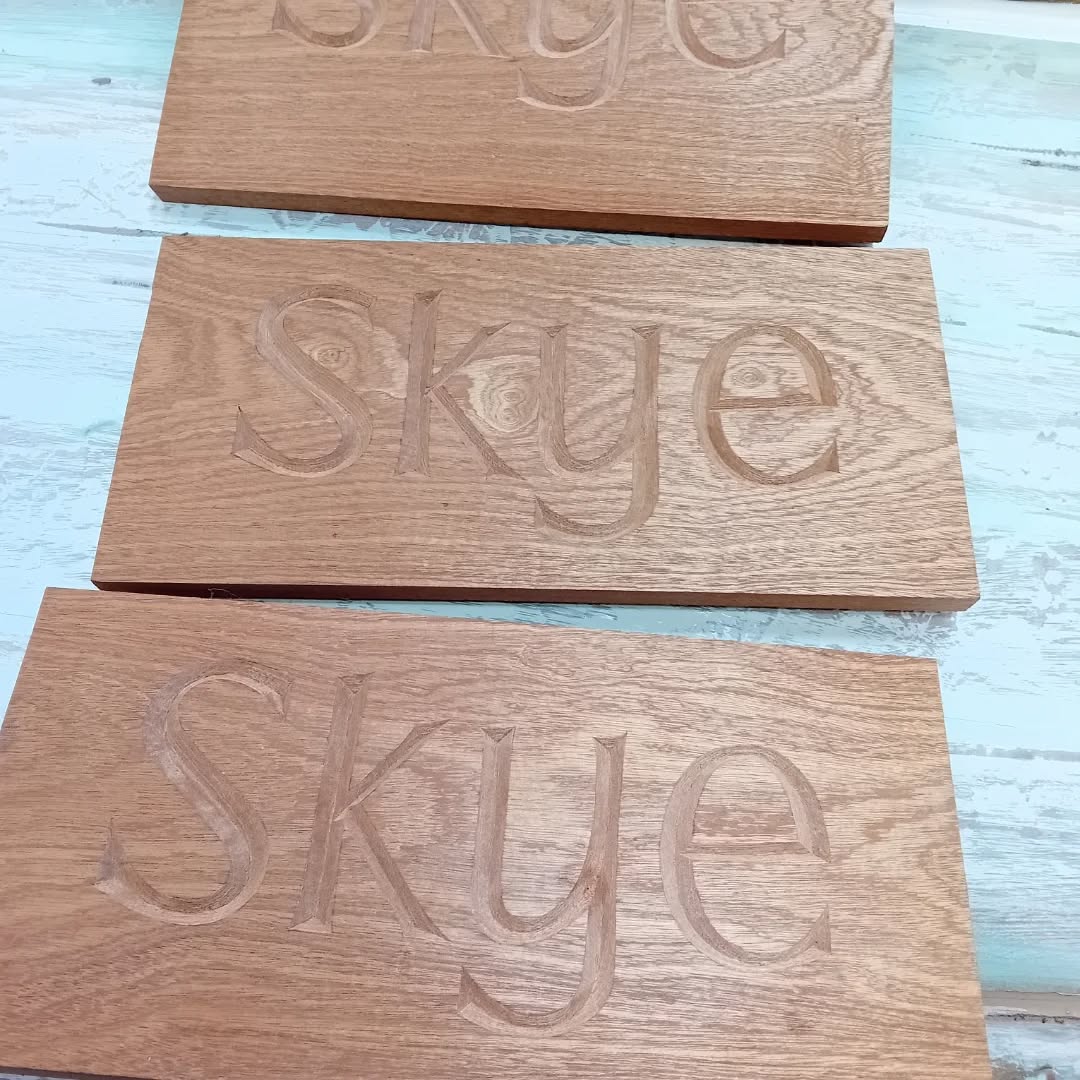 Lots of hand carving by Lucy