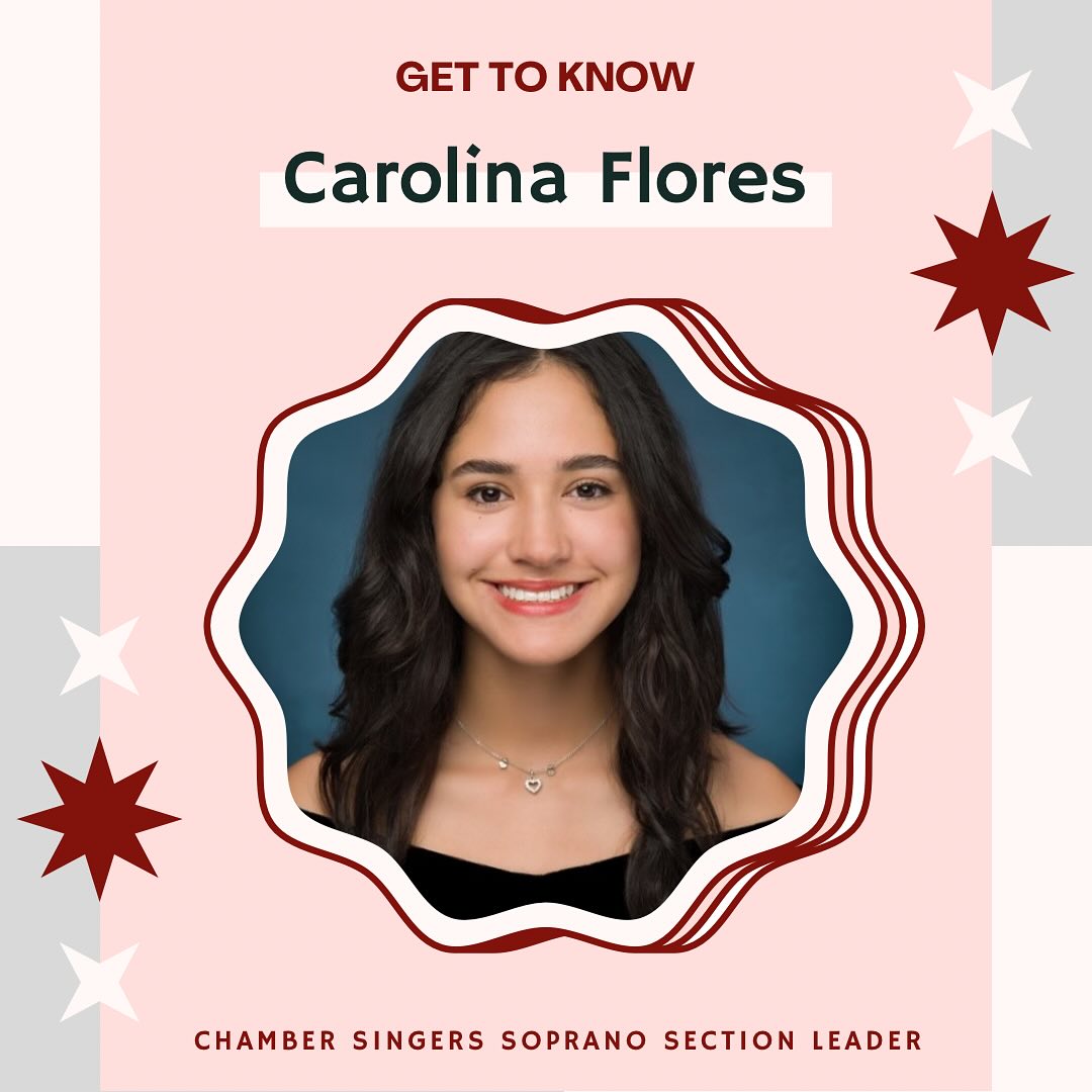 our sweet carolina!! we have been so so lucky to have you as our soprano section leader in chamber singers! your pure bright energy is infectious and you are always radiating kindness! thank you for everything you’ve done and all the hard work you’ve put in to make choir what it is today! we will miss you so much! 💝💝