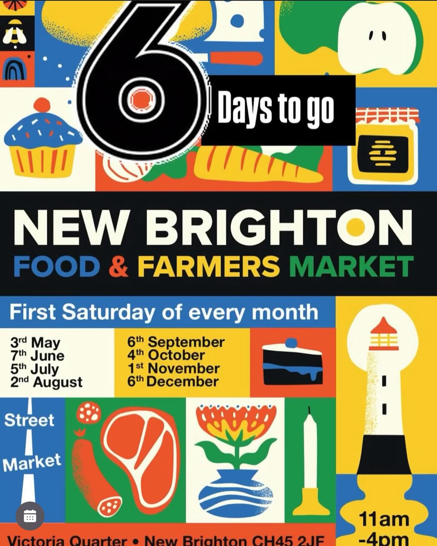 5 days to go now until everyoneâs back down at Victoria Road, New Brighton for the monthly farmersâ market đ
Looking forward to seeing everyone with @thissideofthewater in our hometown!
#monthlymarket #localhappenings #madewithlove #artisangoods #localvendors #fresheats #shoplocalwirral #supportlocal #shoplocal #marketvibes #farmersmarket #wirral #wirralbusiness