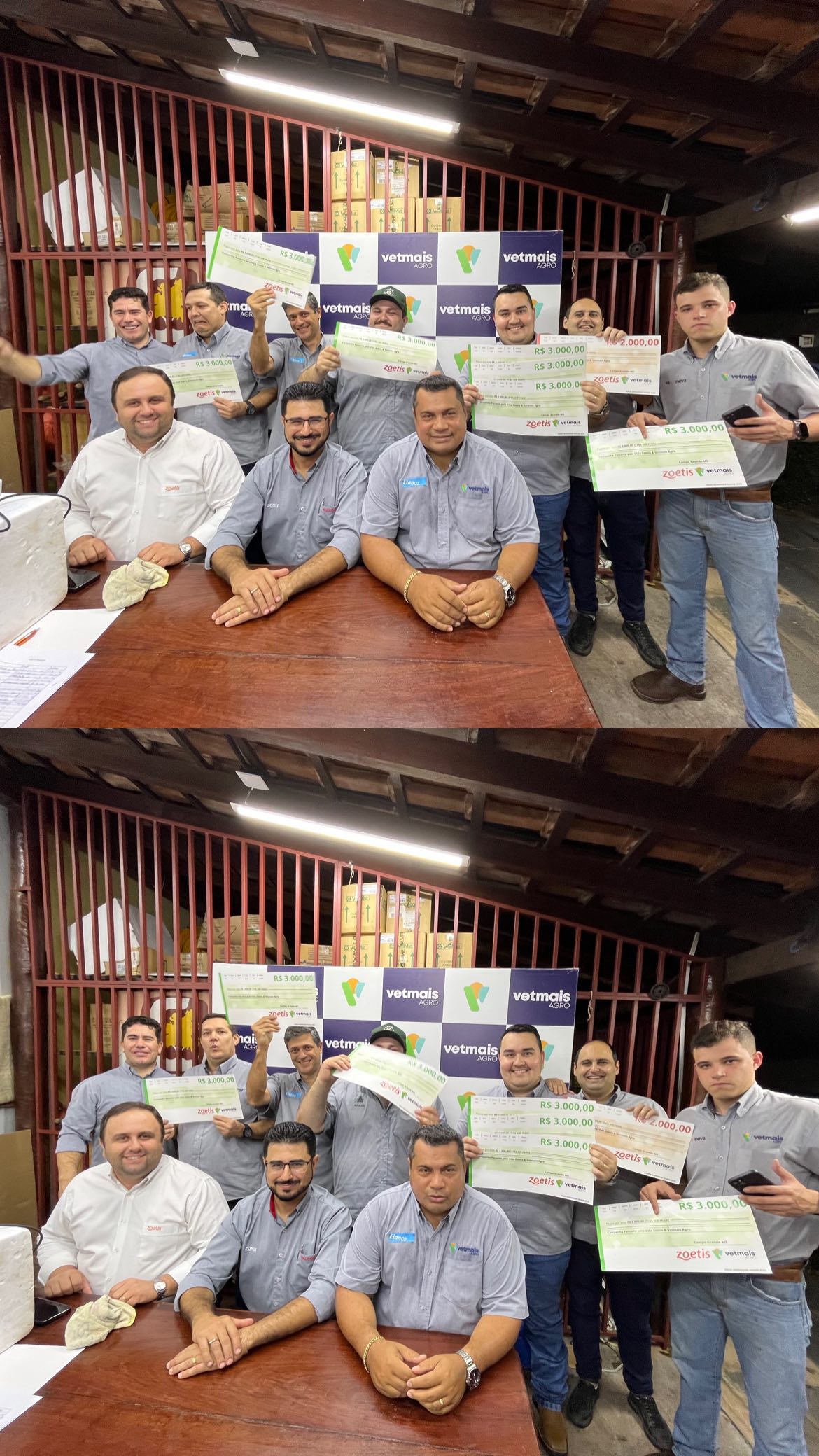 Realizamos o encerramento e entrega de prêmios da Campanha Vetmais e Zoetis - Parceria para Vida
Parabéns aos nossos colaboradores pelo empenho na campanha!!
Obrigada @zoetisbr pela parceria, esta foi com certeza mais uma campanha de sucesso !!