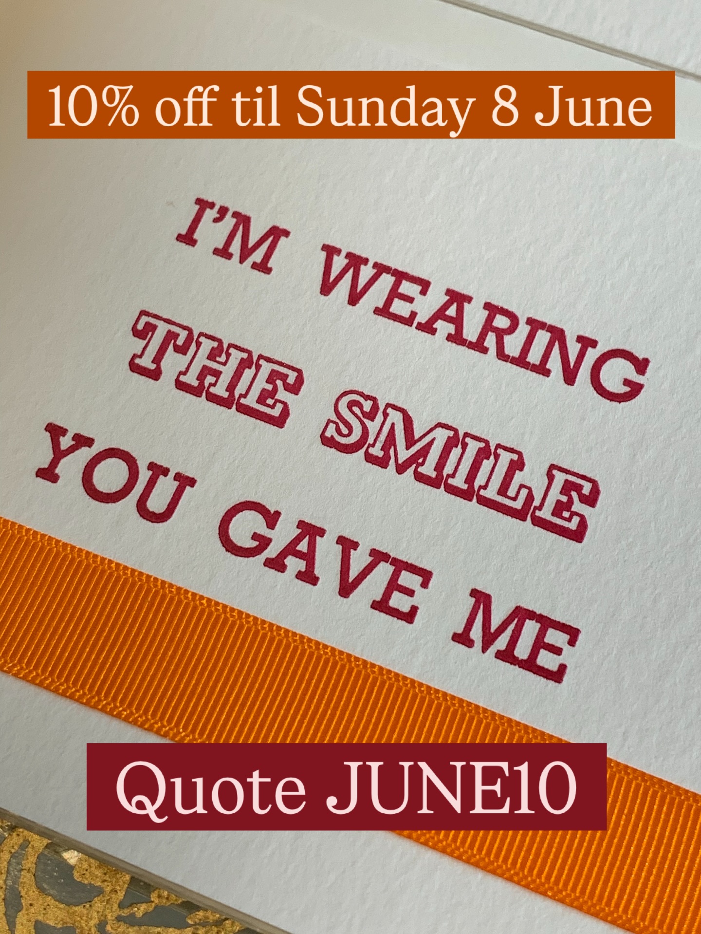 Does your stationery drawer need a bit of colour? I’m offering 10% off all stationery between now and Sunday.
Quote JUNE10 in the promo code section at the checkout.
Happy writing.
Claire x
#summersale #stationerylove #letterpressprint #luxurystationery #spritzblue