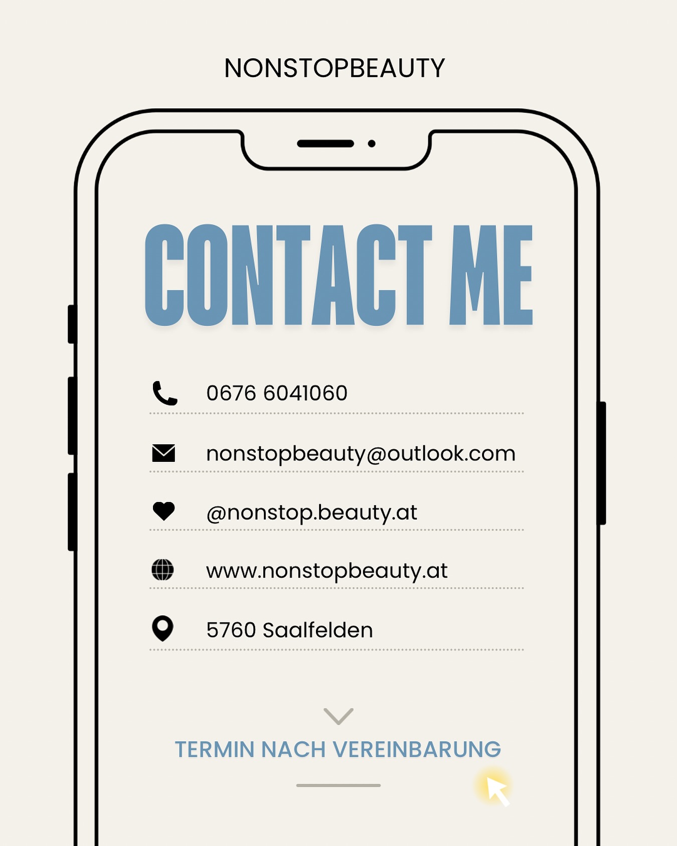 🌸 Schönheit in Ruhe & Vertrauen 🌸
Du träumst von feinem Permanent Make-up, liebst gepflegte Haut oder möchtest altes PMU sanft entfernen lassen? Ich begleite dich dabei – ganz in deinem Tempo und mit viel Herz. 💗
Ich arbeite ausschließlich nach vorheriger Terminvereinbarung, damit ich in entspannter Atmosphäre ganz für dich da sein kann.
📩 Schreib mir gerne – ich freue mich auf deine Nachricht!
💌 E-Mail: nonstopbeauty@outlook.com
🌐 Website: www.nonstopbeauty.at
📍 Standort: Saalfelden
✨ Deine Haut verdient Aufmerksamkeit – ich freue mich, dich kennenzulernen. 🤍
#PMUmitHerz #SkincareLiebe #PMURemover #PermanentMakeup #PMUArtist #SkincareLiebe #NatürlichSchön #PMURemoval #SanfteHaut #PMUEntfernung #SkincareRoutine #MicrobladingEntfernung #HautpflegeRoutine #VertrauensvolleBehandlung #PermanentMakeupSaalfelden