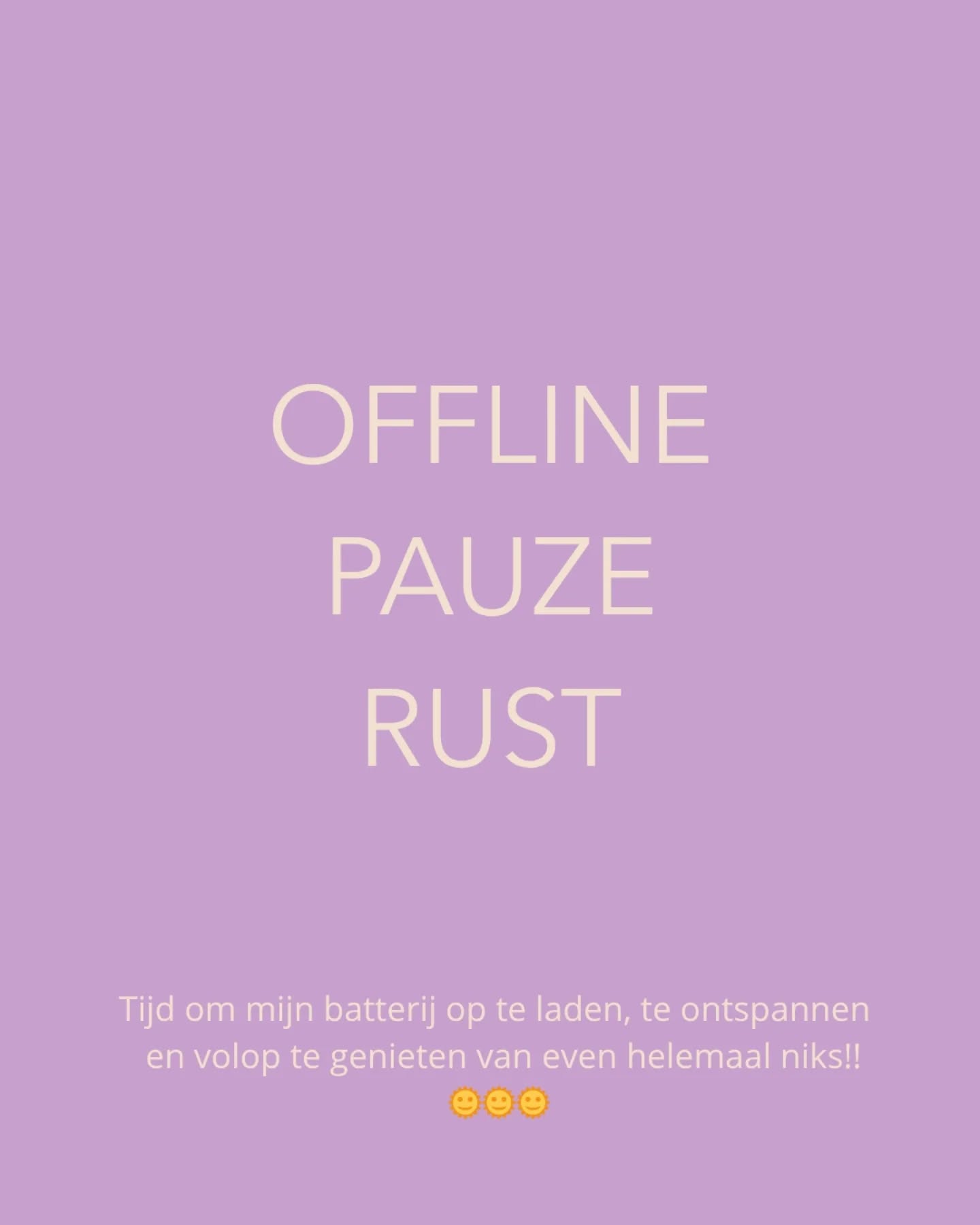 Ik ben er even lekker tussenuit! 🌞
Tijd om op te laden, te ontspannen en vooral even… helemaal niks te moeten.
Geen verplichtingen: zon op m’n snoet, voeten in het zand, goed gezelschap, lekker eten en de kunst van ultiem niks doen perfectioneren 😎
Helemaal offline?
Mwah… dat gaat vast niet helemaal lukken🙊
Ik blijf het heerlijk vinden om mooie plaatjes te delen. Dus als je wat zonnestralen of vakantie-vibes nodig hebt: stay tuned!
Voor nu: rust, ruimte en nieuwe energie opdoen.
Daarna sta ik weer te popelen, want er liggen een paar te gekke opdrachten op me te wachten.
Hasta la vista! 🌴💜
#vakantie #ontspannen #energieboost #Energie #zon #zee #strandwandelingen #natuur #opladen #offline #batterijenopladen #niksdoen