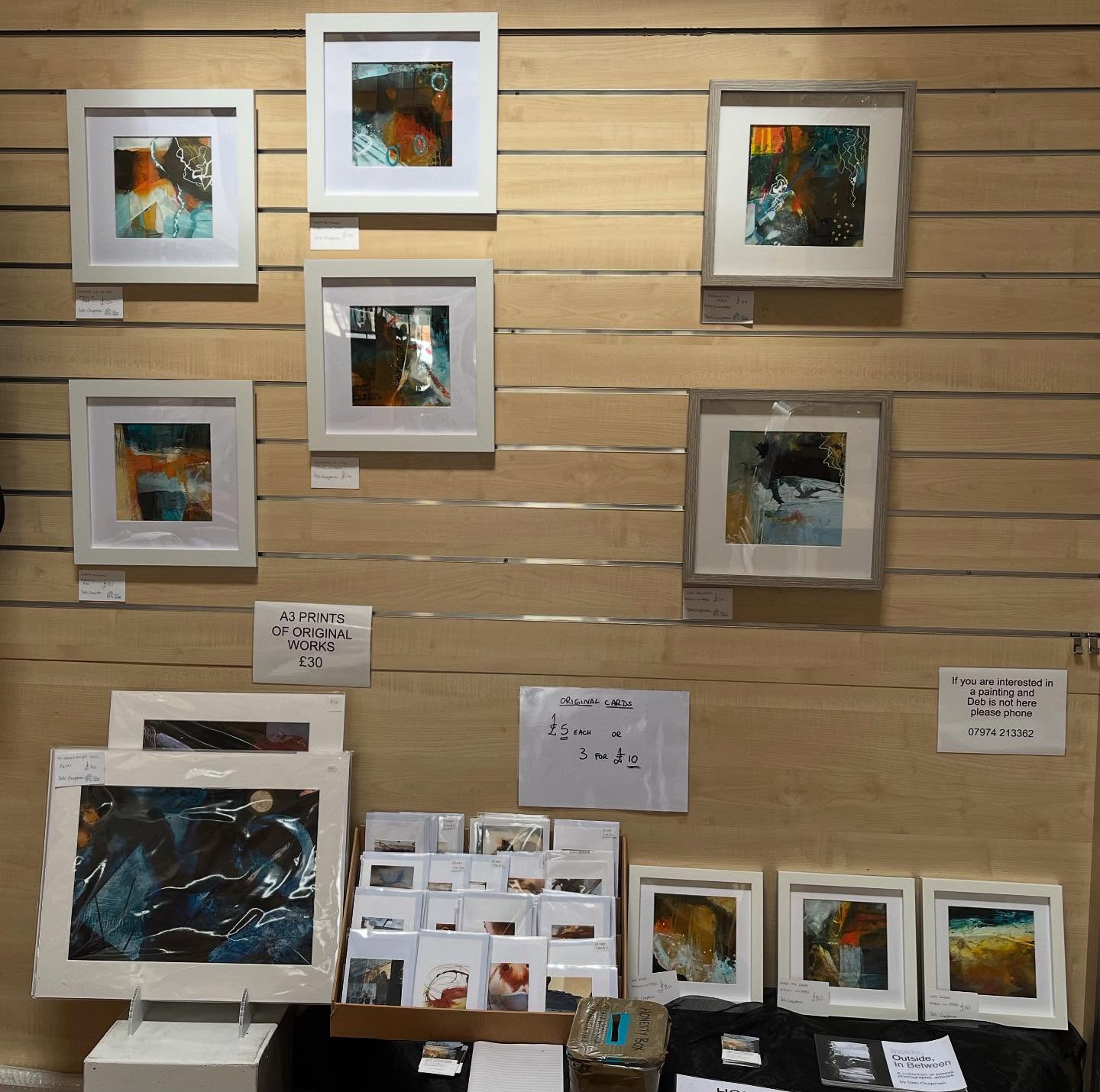 New work on display at Antioch Centre. Finally got around to setting it up …. More in this vein to follow I think. Hopefully some larger pieces. Feels like a while since I’ve been pushing paint around #newground #newwayforanewday #acrylic #abstractart #abstractlandscapepainting #colour