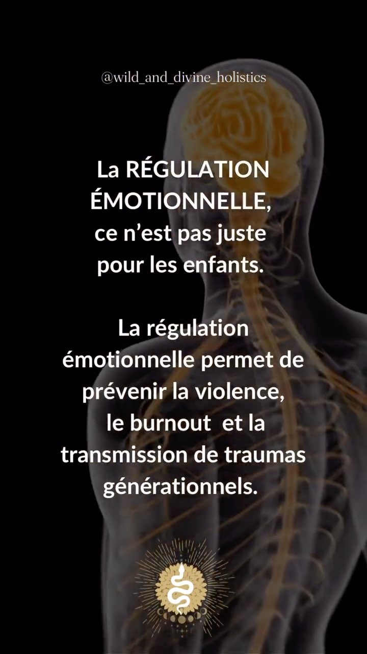 Pouvoir réguler ses émotions c’est savoir comment rester ancré et être en capacité de revenir en état de cohérence après un stress.
Est-ce que tu devrais être tout le temps calme? Non, certainement pas.
La colère, la tristesse, la joie, l’excitation, la peur, tu devrais pouvoir ressentir toutes tes émotions. Il n’y en a pas une qui soit « mauvaise ». Ce qui peut parfois tourner au vinaigre, c’est comment on fait face à une émotion, comment on la vit. On peut fuir ses émotions, les cadenasser dans un petit cachot quelque part au fond de nous-mêmes pour essayer de les faire taire et oublier qu’elles existent ou au contraire se laisser complètement consumer et contrôler au point de perdre de vue la réalité. Dans un cas comme dans l’autre ce n’est bon ni pour toi, ni pour ceux qui t’entourent.
Apprendre la régulation émotionnelle, ce n’est pas compliqué, simplement il faut commencer. On dort de la tête, pour redescendre dans le corps.
~> visite mon site pour plus de renseignements (lien en bio)
Publication inspirée par le post original de @theconsciousparentinghub
#wildanddivineholistics #émotions #conscience #santéholistique #systemenerveux #psychocorporel #intimité #traumatisme #psychosomatique #tantrayoga #therapeute #nerfvague