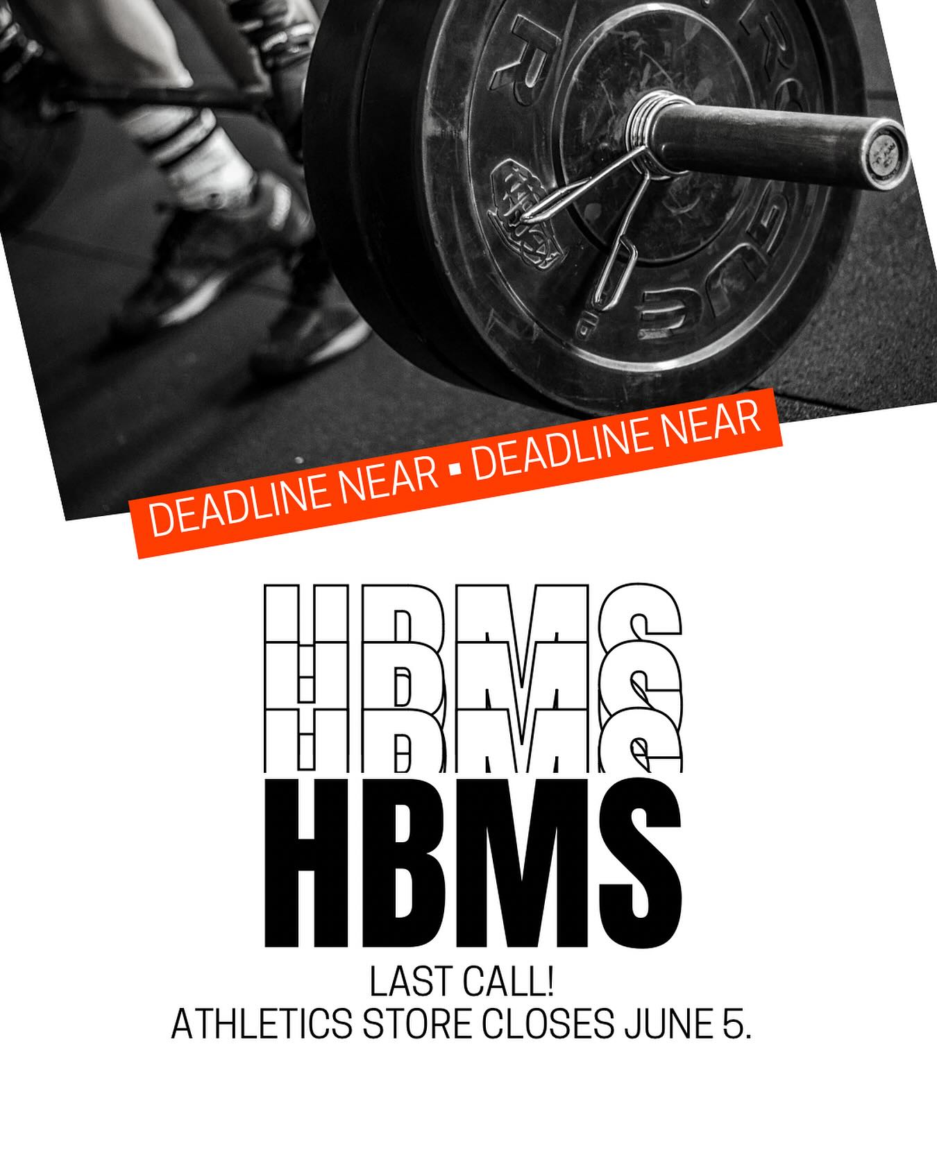 The HBMS Athletics store closes June 5!
Extra uniforms will not be available in August or September, but a second order will be taken in August.
The second order will take several weeks to arrive. It will not be available before school starts. Athletes can wear their own athletic clothes until it arrives.
If you do not want to order online with a credit card please email kuehlerm@ltisdschools.org to arrange an alternative option.
Link to store in bio.