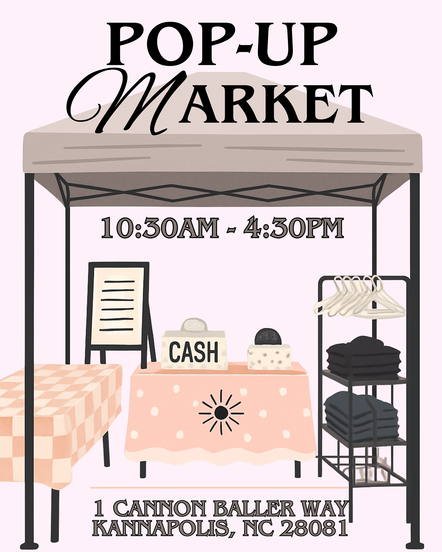 Come see us this Saturday with @thesunnysmarket ☀️
There will be over 100 vendors, live music, food, & MORE!!
Possibly a small surprise drop too 😉🇺🇸❤️✨