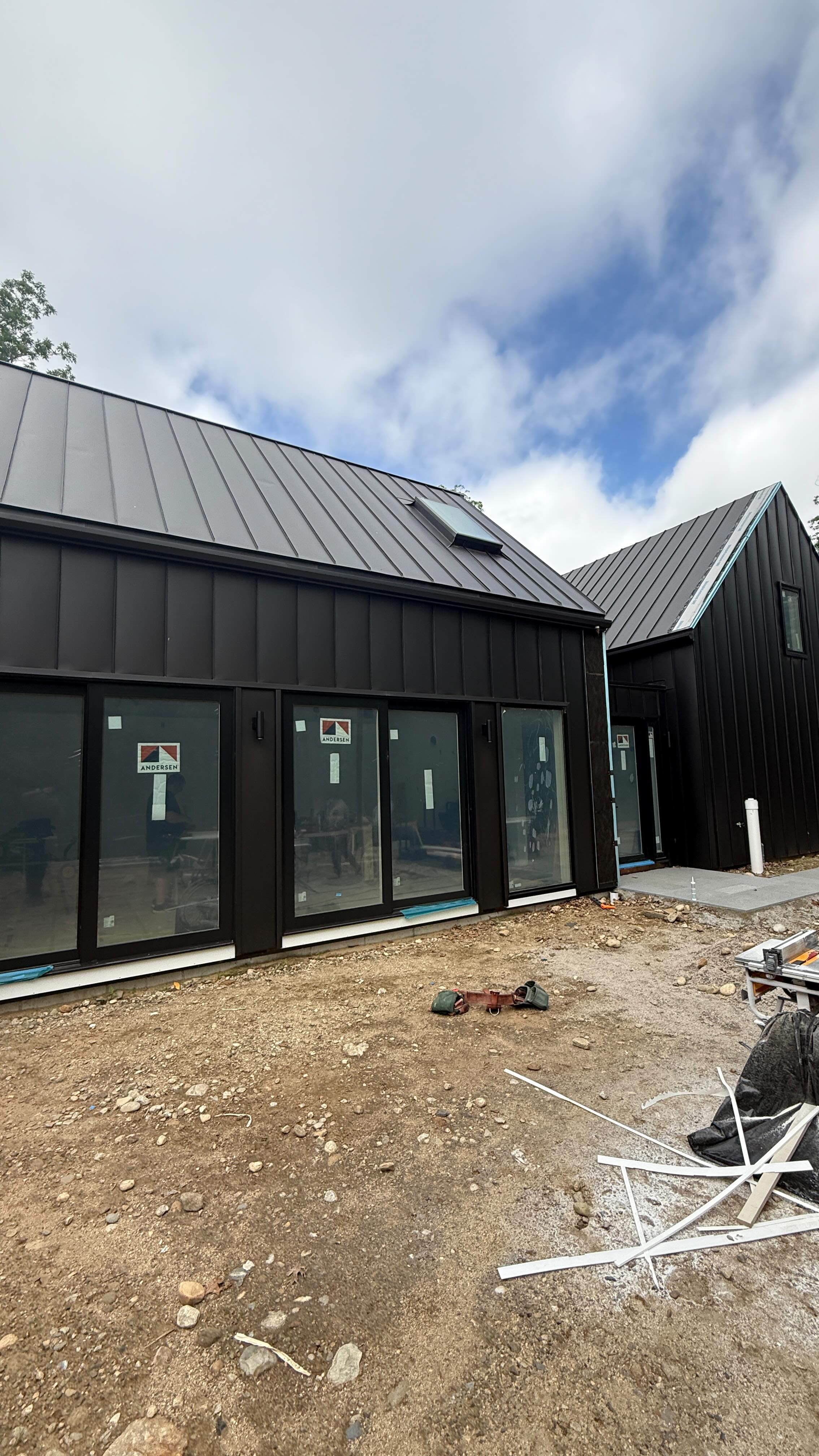 We’re fabricating custom L brackets out of Azek to give us a solid backing to attach our black Prefa metal cladding. Not only does this provide a clean, continuous black detail, but it also acts as another line of defense against water, air, and bugs. By sealing off that transition, we eliminate splashback and infiltration—critical when you’re building for longevity. It’s added redundancy, but that’s how you build homes that last for generations.
Carpentry by - @mccormackbuilders
#EchelonBuilders #Waterproofing #LiquidFlashing #HydroGapSA #CopperPans #CustomHomes #LuxuryConstruction #Craftsmanship #buildingscience #WindowInstallation #DoorInstallation #watermanagement #prefa #customfabrication