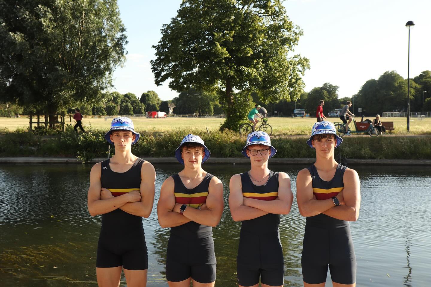 Henley Royal Regatta - Fawley Challenge Cup
Meet the junior quad we are sending to the qualifying race at @henleyroyalregatta. Watch them this Friday from 7:29pm!
S: William
3: Harvey
2: Arthur
B: Finlay