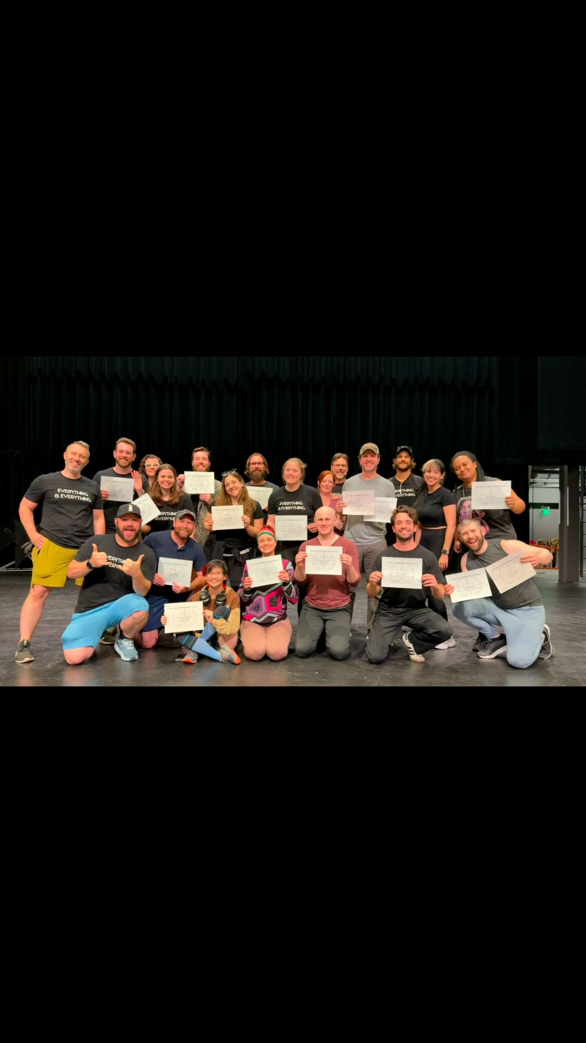 16 Students, 5 Instructors, 2 Weeks of Training, and 43 Weapon Certifications Tests throughout 21 Scenes.
Of those 43 Tests, everyone Passed their @safdorg Skills Proficiency Test and 26 Passed with Recommendation. An absolute HUGE congratulations for each and every one of you! It was a joy getting to share knowledge, laughter, sweat, and enhanced water these amazing combatants.
Special thanks to our adjudicating Fight Master @scotmann83 and the always amazing @kellymannsafd for making the trip to gorgeous Washington, CT and to our hosts @ctxinsta.
Want in on the fun? Come hang with us next year at the Chaos Combat Intensive @ The Connecticut Theatre Exchange!
#stagecombat #safd #neutralchaos #stunts #swordfight #movementtraining