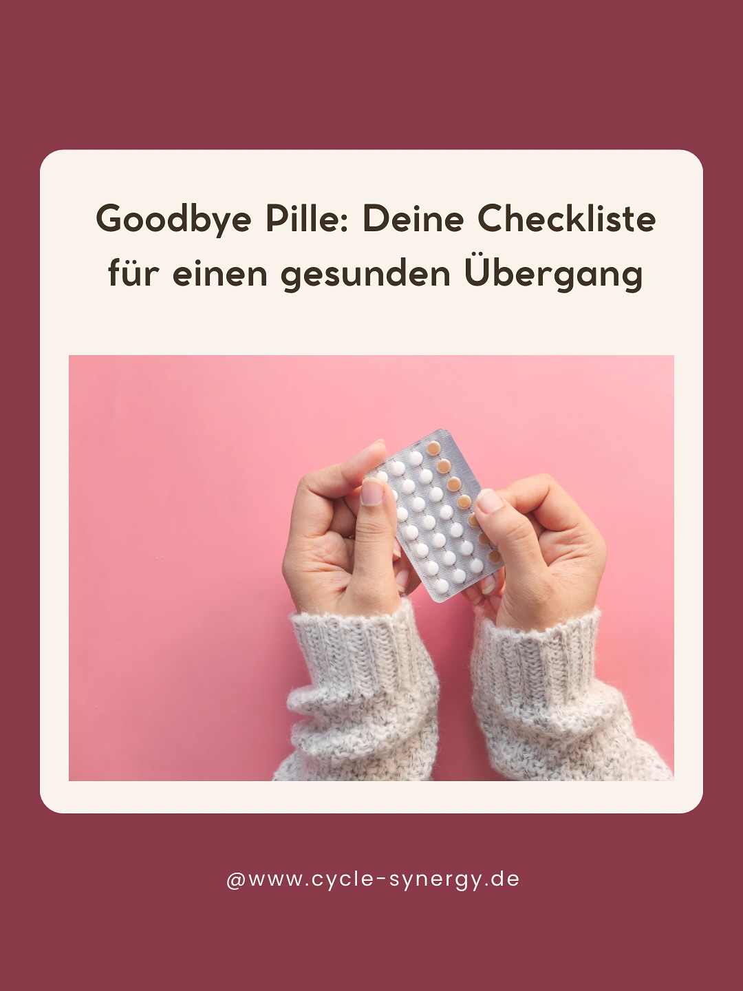 Du denkst darüber nach, die Pille oder eine andere hormonelle Verhütung abzusetzen?
Dann ist jetzt der richtige Moment, dir selbst zuzuhören – und deinem Körper die Unterstützung zu geben, die er wirklich braucht.
Denn: Auch wenn hormonelle Verhütung scheinbar „einfach“ abgesetzt werden kann – dein Zyklus braucht oft Wochen bis Monate, um sich neu zu regulieren. Viele Frauen erleben in dieser Zeit Symptome, die sie verunsichern: unreine Haut, Haarausfall, Stimmungsschwankungen, ausbleibende Periode.
Das ist nicht selten. Und es ist auch kein Zeichen von „Versagen“.
Es ist eine Einladung, deinen Körper wieder kennenzulernen.
🌿 Besonders wertvoll: Zyklustracking – schon ab dem ersten Tag nach dem Absetzen. Auch wenn der Eisprung unregelmäßig kommt, kannst du wertvolle Hinweise auf deine Hormonbalance sammeln.
💡 Wichtig: Die Schilddrüse verdient besondere Aufmerksamkeit. Die Pille kann bestehende Dysbalancen verschleiern oder eine Unterfunktion begünstigen. Deshalb lohnt sich ein genauer Blick auf TSH, fT3, fT4 und Antikörper – am besten sowohl vor als auch einige Monate nach dem Absetzen.
Planst du gerade das Absetzen?
Oder hast du es schon getan und dein Körper ist „außer Spur“?
🔽 Schreib mir in den Kommentaren oder speichere dir die Checkliste für später!
Quellen:
- Briden, Lara (2019). The Period Repair Manual, 2nd ed.
- Wilson, S. et al. (2011). Oral contraceptive use: impact on folate, vitamin B₆, and vitamin B₁₂ status. Nutr Rev. 69(10):572-83.
- Handa, R. J., Weiser, M. J. (2014). Gonadal steroid hormones and the hypothalamo-pituitary-adrenal axis. Front Neuroendocrinol. 35(2):197-220.
#pilleabsetzen #zyklustracking #Schilddrüsengesundheit #hormoneinbalance