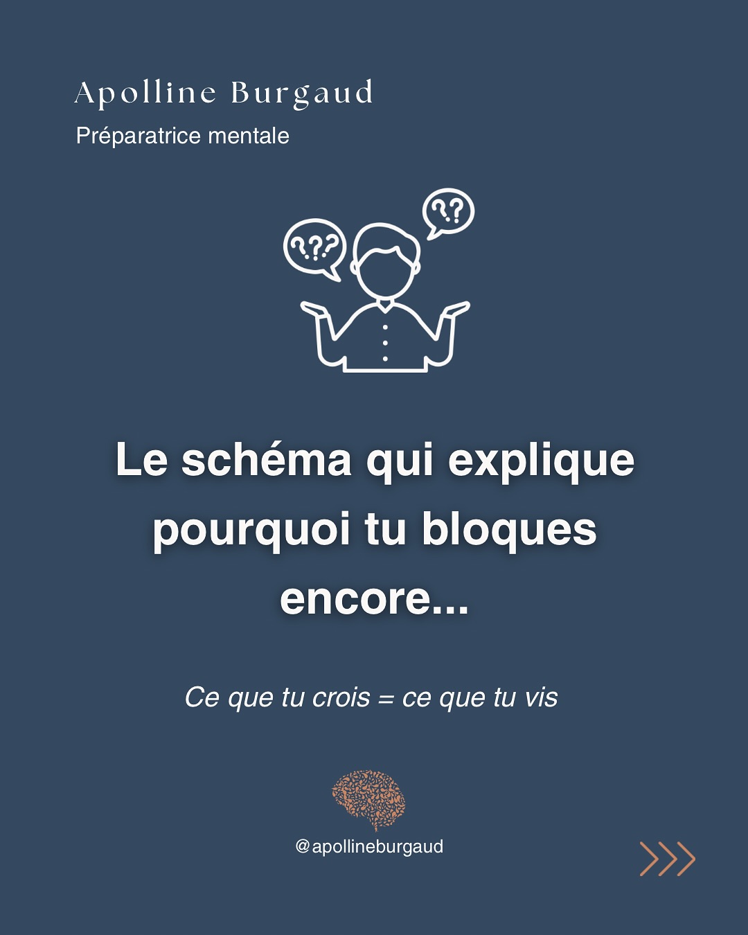 Tu as du mal à repérer ce qui te freine vraiment ? C’est normal.
Les pensées limitantes sont souvent inconscientes… et on finit par croire qu’elles sont « justes » ou « logiques » 😅
Mais la vraie question, ce n’est pas :
👉 Est-ce que ce que je pense est vrai ou faux ?
C’est plutôt :
👉 Est-ce que cette pensée m’aide à avancer… ou elle me freine dans ma progression ?
Identifier les pensées qui sabotent ta performance, c’est le point de départ de toute transformation.
Si tu veux que je détecte les tiennes, écris-moi ✨
📍2 bis rue de Bourlion
16160 Gond Pontouvre / 👩🏻💻
#croyanceslimitantes #mental #objectif #preparationmentale #preparateurmental #angouleme #mindset #sport #developpementpersonnel #foryou #performance #bienetre