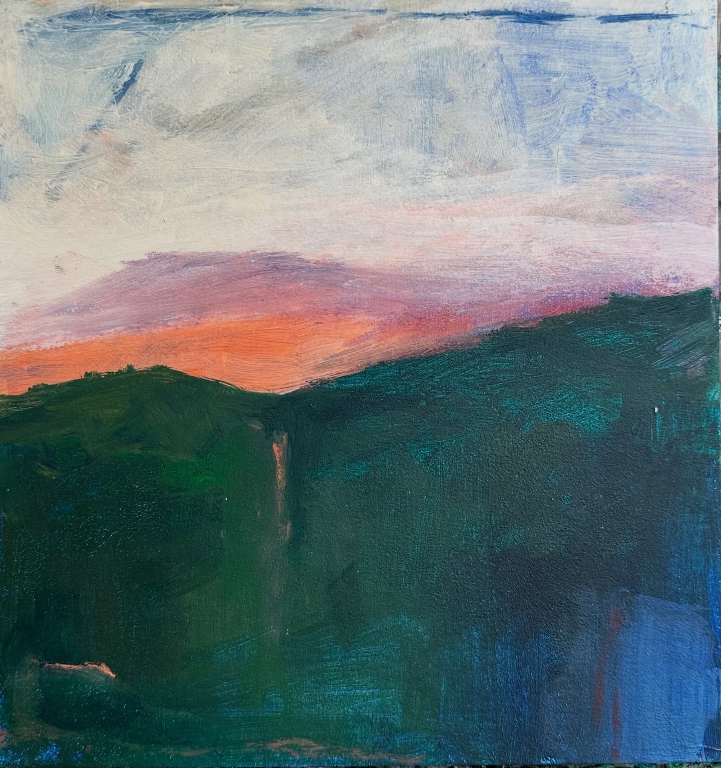 The final assignment of the school year: landscape.
Since landscapes are already a regular subject in my work, I took this as a chance to explore something a bit different — playing with colour, layering, and abstracted forms using both oils and acrylics.
It was fun to experiment and let the process lead.
The first piece will be on show at the end-of-year exhibition later this month! 🎨✨
#artstudent #abstractlandscape #colorplay #oilpainting #acrylicpainting #landscapeinspired #endofyearexhibition #academiearendonk