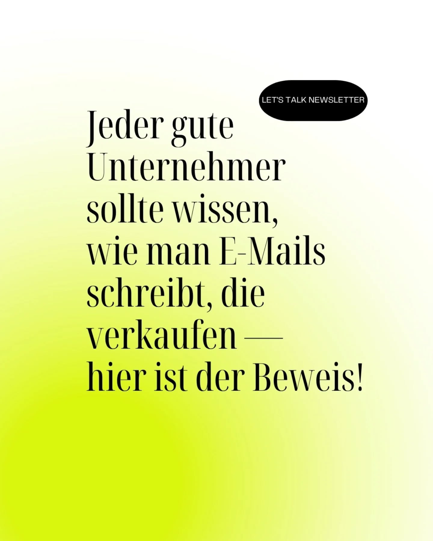 🚀 Warum jedes Unternehmen E-Mails sammeln und Newsletter schreiben MUSS! 🚀
Stell dir vor:
💡 Deine Kunden direkt im Posteingang –
ohne Algorithmus-Gefahr!
💡 Persönlicher Kontakt statt Social Media Hype – echte Beziehung statt leblose Likes!
💡 Mehr Umsatz & treue Kunden durch regelmässige Kommunikation!
Unser Newsletter-Webinar am 1. Juli um 19:30 Uhr zeigt dir, wie du mit wenigen Schritten deine E-Mail-Liste aufbaust und mit kraftvollen Newslettern echten Mehrwert und Verkäufe erzeugst.
🔑 Warum warten? E-Mail ist und bleibt der stärkste Marketingkanal – lerne jetzt, wie du ihn meisterst!
👉 Kommentiere „Ich bin dabei“ und wir schicken dir den Anmeldelink direkt zu!
📅 Sichere dir jetzt deinen Platz!
#NewsletterMarketing #EmailMarketing #Kundengewinnung #BusinessGrowth