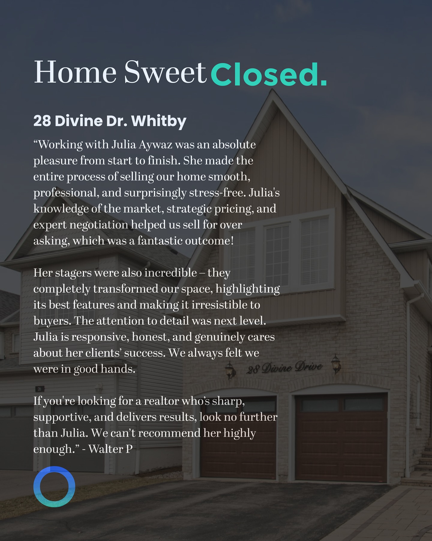 🎉 Happy Closing in Whitby! 🏡🔑
📍 28 Divine Drive | Rolling Acres
Congratulations to our amazing clients on the successful sale of this stunning 4-bed, 4-bath detached home in the heart of Rolling Acres! With its bright, open-concept layout, modern kitchen, finished basement, and private backyard, this home offered the perfect blend of comfort, space, and style.
✨ Some of the Highlights We Loved:
✅ Spacious floor plan with hardwood floors throughout
✅ Cozy family room with fireplace
✅ Chef’s kitchen with stainless steel appliances & walk-out to the deck
✅ Primary suite with walk-in closet & ensuite
✅ Fully finished basement — ideal for extended family or entertaining
✅ Close to schools, parks, shopping & transit
It’s always a pleasure helping families find their next chapter — and this one is extra special!
👏 Huge thanks to Julia Aywaz for her expert guidance and commitment every step of the way.
👉 Instagram: @realtor.ju
🔹 Brought to you by the Readers’ Choice Platinum Winner
🏆 Shoreview Team, powered by New Street
📞 647-360-3335
🌐 shoreview.team/our-listings | newstreet.ca
🔑 Brokered by eXp Realty Brokerage
#HappyClosing #WhitbyHomes #RollingAcres #ShoreviewTeam #NewStreet #eXpRealty #GTARealEstate #HomeSweetHome