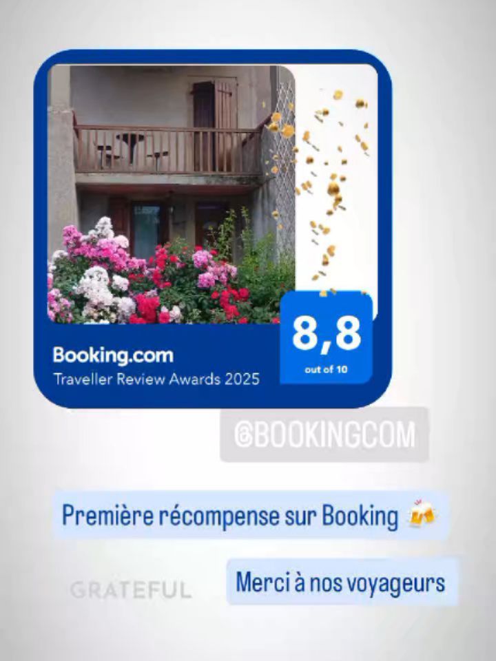 Notre première distinction de la part de Booking 🍻
Nous sommes reconnaissants des commentaires laissés après vos passages. Merci à nos voyageurs 🫶🏼
Juin 2025 🍾