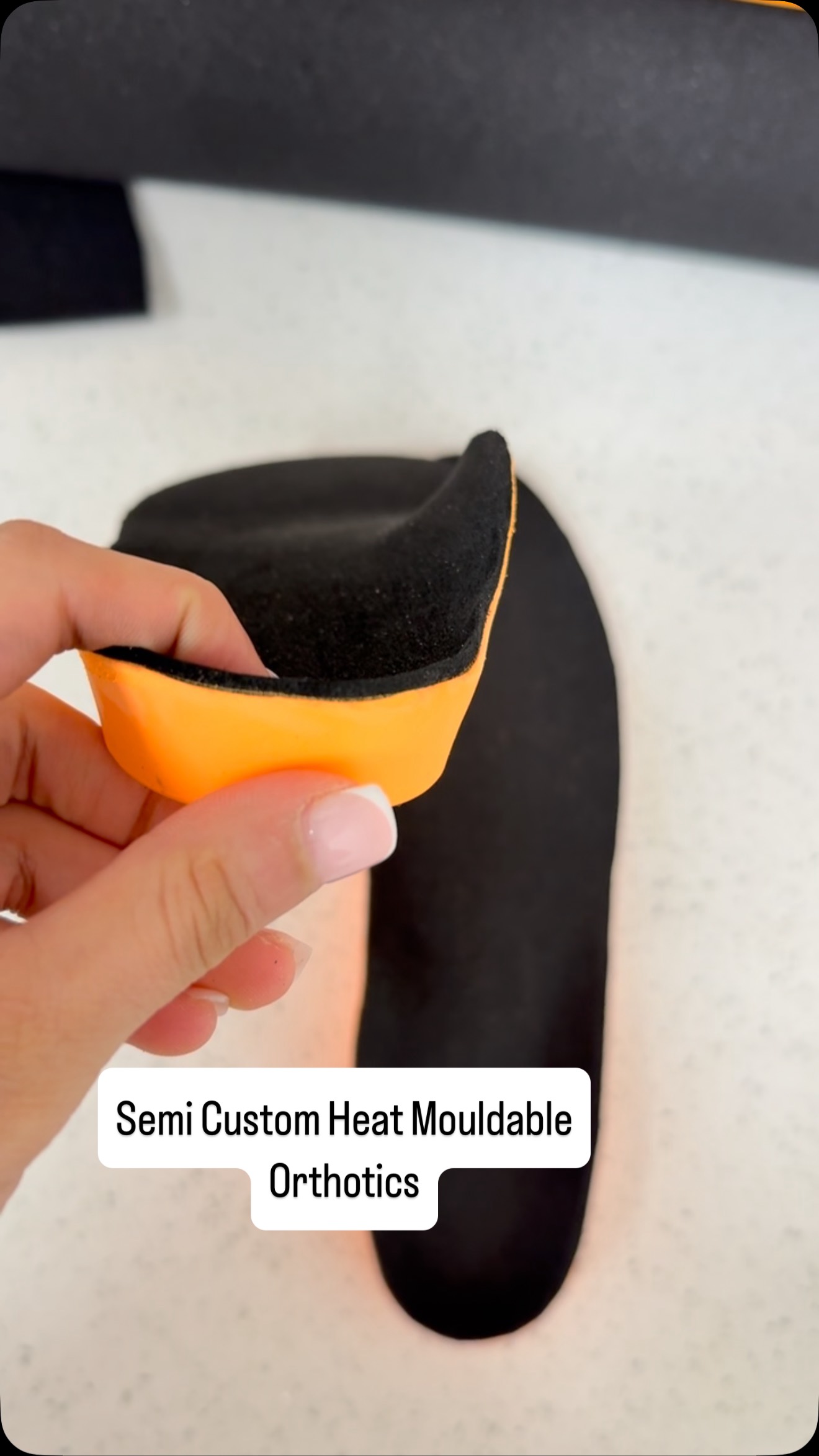 Ever heard of Semi-Custom Made Heat Mouldable Orthotics? 😉Come along to see how we modify semi-custom made heat mouldable orthotics for a patient with Chronic Rheumatoid Arthritis 🦶
At Hip to Sole Podiatry, we offer Semi Customs AND Custom Made Orthotics 👟 . These two options are different, therefore, we ensure to guide you and offer what is suitable for you!
Semi-Custom Heat Mouldable orthotics are not fully custom made but are heat moulded to the contours of the arch and midfoot. There is quite a large difference between this type of orthotic prescription and a fully custom-made orthotic that is casted, filled with plaster and then adjusted to the patient’s neutral measurements.
Semi-custom made heat mouldable orthotics are prescribed to individuals who don’t necessarily require biomechanical correction as they may not necessarily have alignment anomalies that would typically require intervention. This is when we offer semi-customs, as the patient would benefit from cushioning, support and/or accomodation for any type of foot deformity.
Benefits to Semi-Custom Made Orthotics:
✔️ Reduce Plantar Peak Pressure
✔️ Heat Moulded Arch and Midfoot Support
✔️In-built heel counter
✔️Anti-Fatigue
DISCLAIMER:
The recommendations made in this video are by a licensed Australian podiatrist under AHPRA. This video is for educational purposes and is not to persuade you of any particular treatment. If you have any concerns, please see a registered podiatrist. Treatment results may vary, individualised assessment is required.