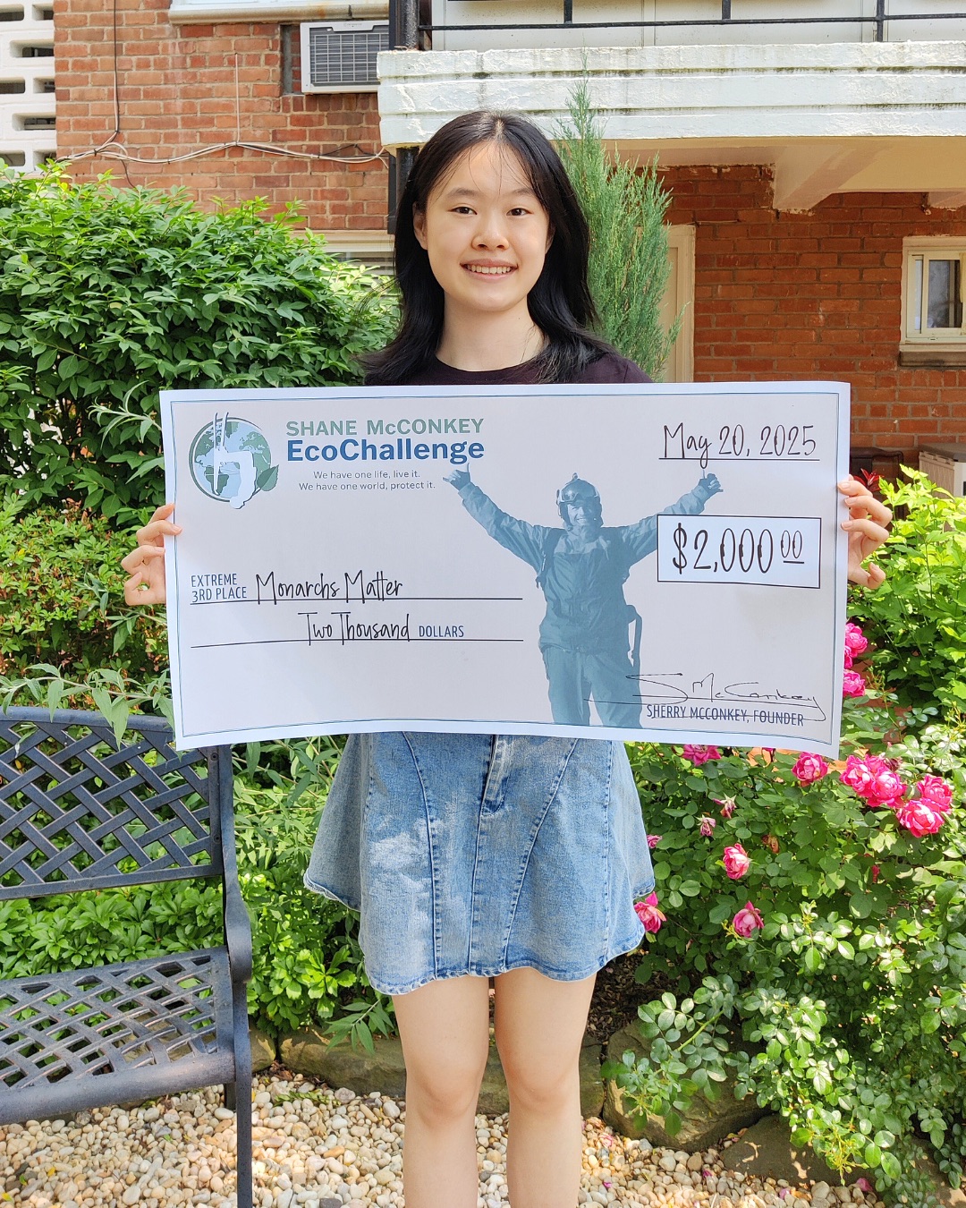 I’m thrilled to share that Monarchs Matter has been selected as a $2000 Extreme Shane McConkey EcoChallenge Award Winner (@shanemcconkeyecochallenge)! ⛷️🌎🌱
This award recognizes youth-led projects to solve environmental issues in their community through critical thinking, innovation, and action. I’m deeply honored to carry forward Shane McConkey’s passion and legacy towards epic causes to support youth environmental action.
A huge thank you to the Shane McConkey Foundation (@shanemcconkeyfoundation) and Sherry McConkey (@sherrymcconkey) for your unrelenting kindness and support. I’m looking forward to my next adventures made possible by the Shane McConkey EcoChallenge ❤️
Applications are open for the 2026 Shane McConkey EcoChallenge! Shoot your shot in among 4 EcoChallenge levels (12 awards with $27,250 in prize money!) to bring that vision to life 🙌
#shanemcconkeyecochallenge #shanemcconkey #monarchsmatter #monarchbutterflies #youthactivism #environmentalaction #ecochallenge #climateaction #biodiversityconservation #environmentalconservation #sustainability #youthinaction