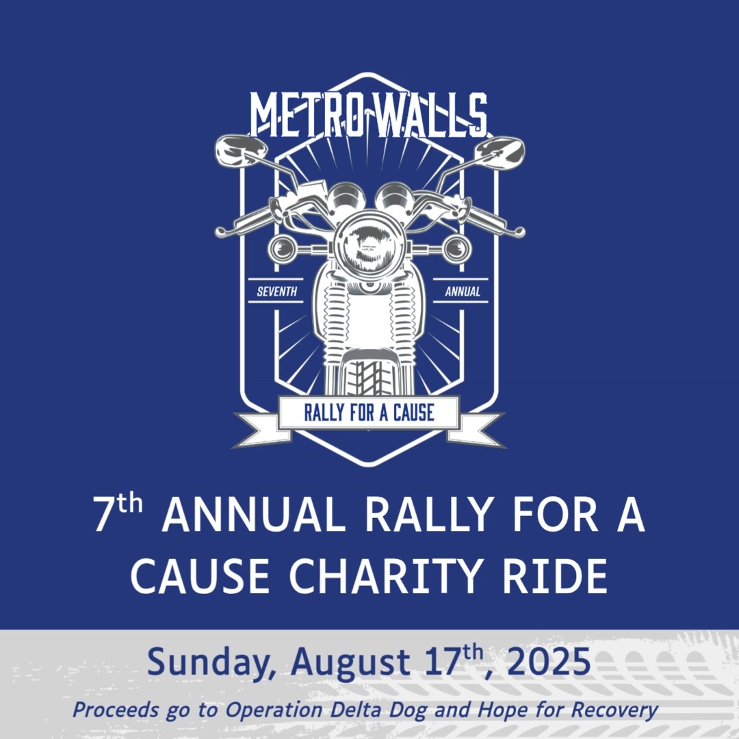 Metro Walls is excited to announce the 7th Annual Rally for a Cause Charity Ride! 🏍️ ☀️
This year, we’re proud to support Operation Delta Dog, which provides service dogs to veterans with PTSD and Hope for Recovery, offering critical resources for those affected by substance use.
📅 Date: Sunday, August 17th
📍 Start: Metro Walls, Manchester NH
🏁 Finish: The Stumble Inn, Londonderry, NH – our generous sponsor for the afternoon, providing food for all attendees!
Come enjoy a scenic ride, connect with the community, and help raise funds for two amazing causes. Let’s ride with purpose and make a difference together!