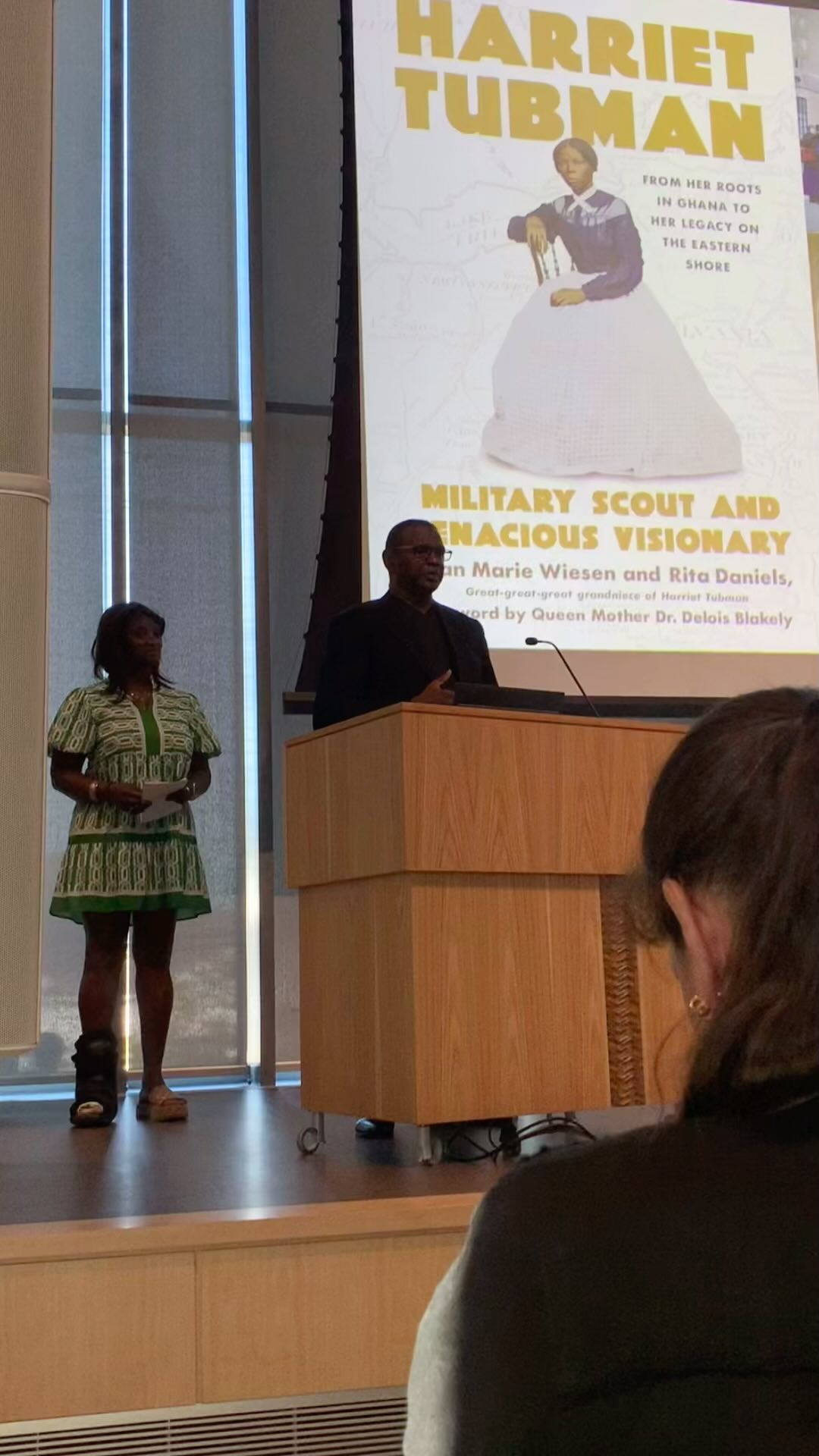 Inspiring talk at New Canaan Library with Rita Daniels, descendant of Harriet Tubman, in conversation with Mendi Blue Paca, CEO & President of the Fairfield County Community Foundation. Earlier, Daniels shared Tubman stories with kids who then created Juneteenth-themed art.