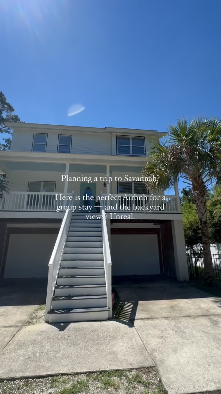 Looking for an Airbnb that fits the whole crew and has a private dock right at the back doorstep?
This spot checks every box — spacious rooms, dreamy design, and a backyard view that feels straight out of a movie 🌊⚓️
#airbnb #savannah #savannahgeorgia #savannahga #grouptravel #groupairbnb #bigairbnb #travelinspo #bacheloretteweekend #savannahairbnb #travel #airbnbsavannah #waterfrontretreat #savannahgetaway