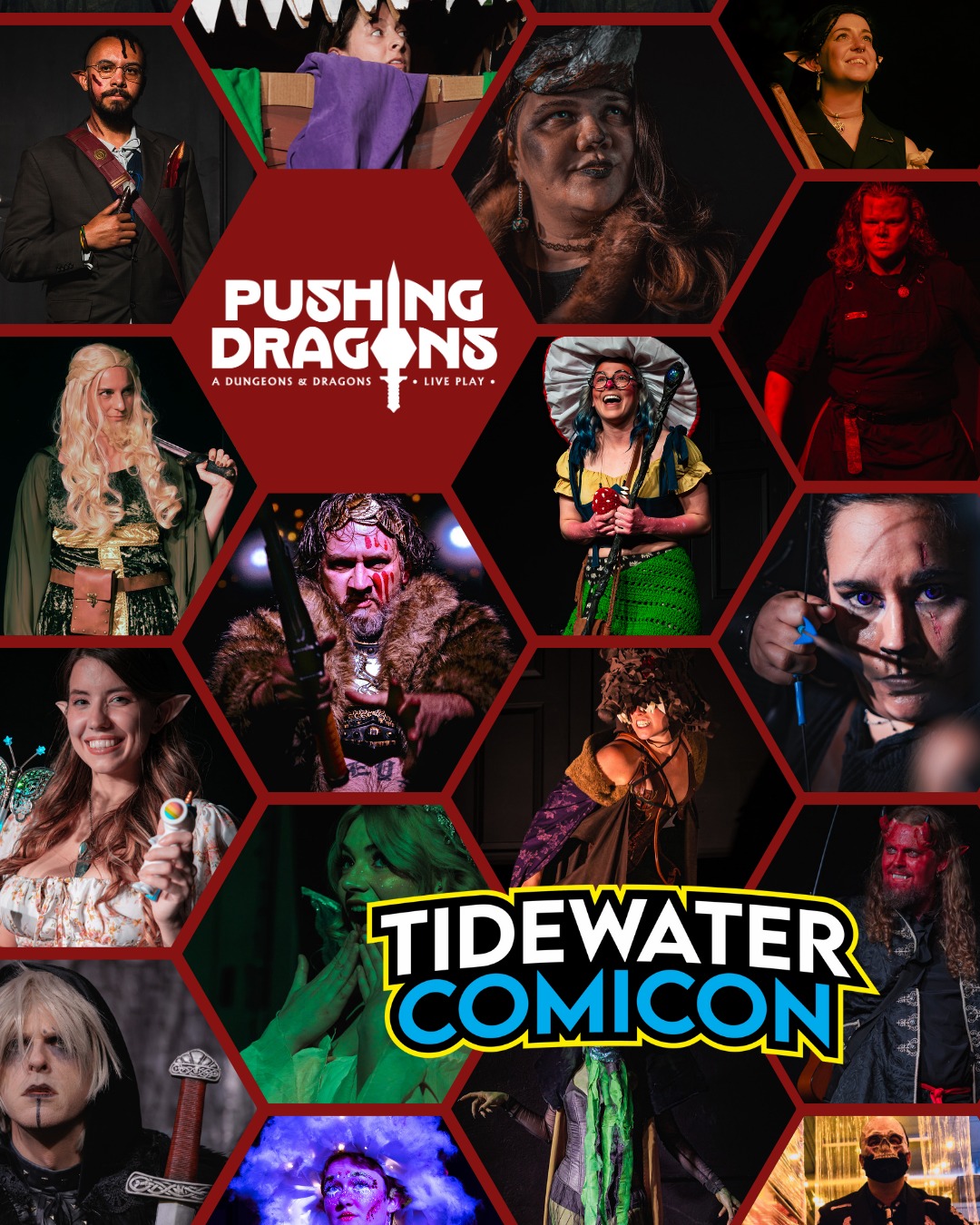 Pushing Dragons is going to Comicon! Don't miss our special one-shot adventure. Saturday, 4pm at @tidewatercomicon !!!