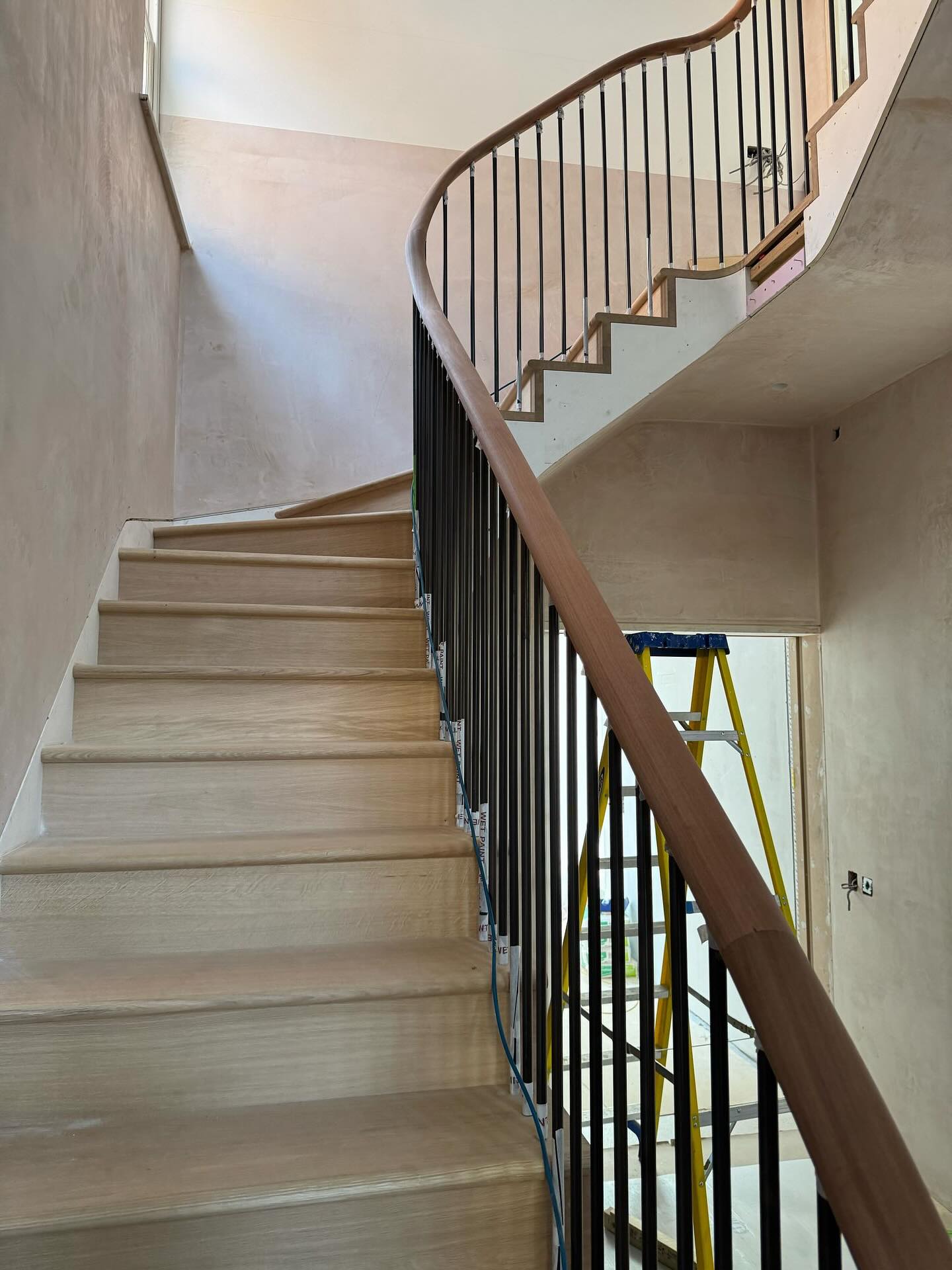 ✨ Precision Matching & Curved Perfection ✨
When attention to detail makes all the difference – our latest curved solid oak staircase project showcases the art of perfect colour coordination. We hand-applied traditional French polish to this stunning oak staircase, meticulously matching the warm honey tones of the client’s existing engineered oak flooring, whilst the handrail received a complementary finish to harmonise with the bronzed balustrades.
This is what bespoke craftsmanship looks like – every oak grain enhanced, every curve perfectly finished. The flowing lines of the solid oak paired with our precision colour matching using traditional shellac demonstrates why custom French polishing remains the ultimate choice for our refined customers.
When every oak grain matters, trust the specialists who’ve been perfecting traditional shellac finishes since 1994. From initial preparation to final hand-buffing – we ensure every element works in perfect harmony.
#SolidOak #OakStaircase #FrenchPolish #ShellacFinish #CustomColourMatching #OakRestoration #StaircaseRestoration #BespokeFinishing #LuxuryCraftsmanship #OakCraftsmanship #WoodRestoration #TraditionalFinish #InteriorDesign #LondonCraftsman #CurvedStaircase #LuxuryHomes #HandcraftedExcellence #ArchitecturalRestoration #BronzeAccents #CraftsmanshipMatters #Est1994 #BoylesFrenchPolishers