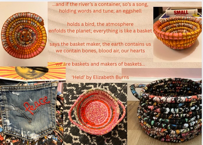 Finding solace in making things to hold other things. Thanks to Eilidh @allthatisbraw for the wise learning and teaching #allthatisbraw #scottishcraftschool #container #basket #safe #hold #held #holdspace #containment #insideoutsidetherapy #playtherapy #creativetherapy #together #solidarity #peace #humanity