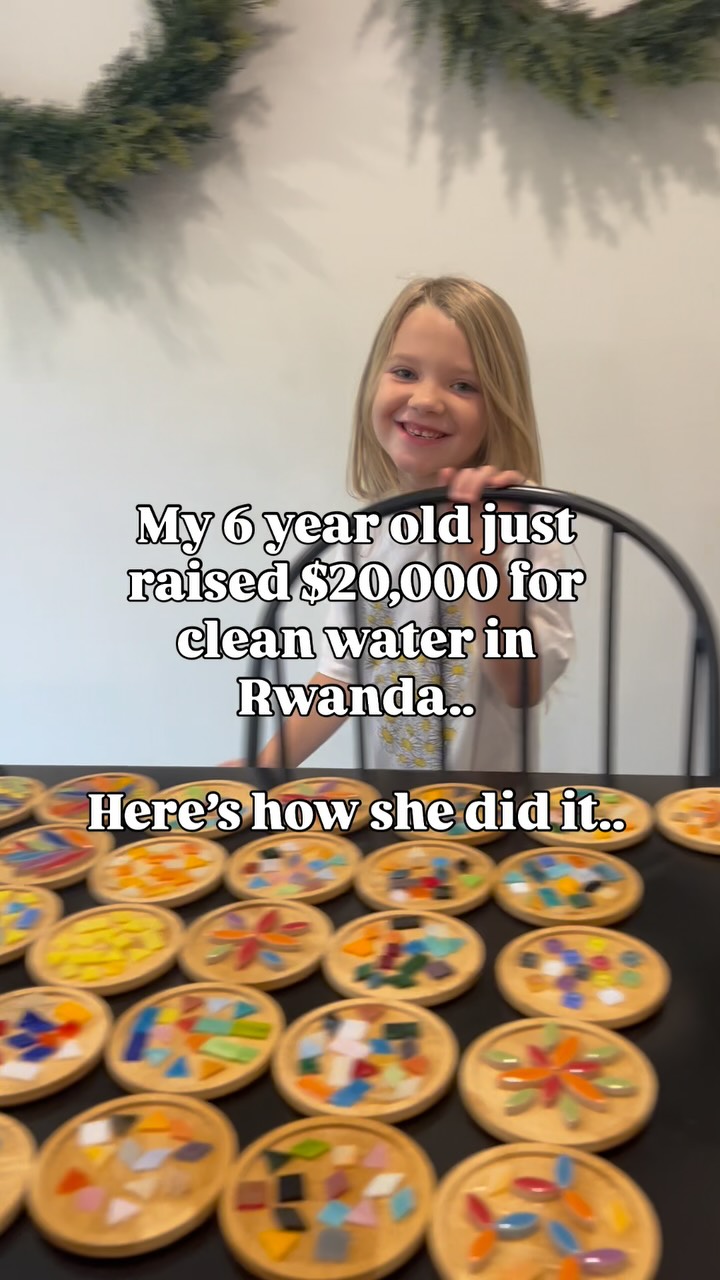 Kids can change the world 💦
When we choose to tell our kids about the hard things happening around them, they have the chance to be a part of the solution.
I went to Africa in 2022 and came home broken over the lack of clean water. I didn’t know what to do or where to begin, but she did.
I could see her wheels spinning. Crafts. Colors… COASTERS!
It clicked, she picked supplies and she spent one year selling coasters to everyone who had a pulse because she knew about the hard thing and she had the solution.
Five communities in Rwanda will have clean water because we said yes to her idea.
YOUR KIDS - they are created with purpose and ideas that only they have. It’s time to start equipping them!
Not sure where to start? I created Serving Made Simple, a kid-led workbook with 18 unique ideas to teach your kids to serve.. and it has lots of tips and pointers to equip you too!
Don’t wait. Don’t choose busyness. Don’t settle for comfort.
The world needs who your kids were created to be.
LINK IN BIO 🫶🫶