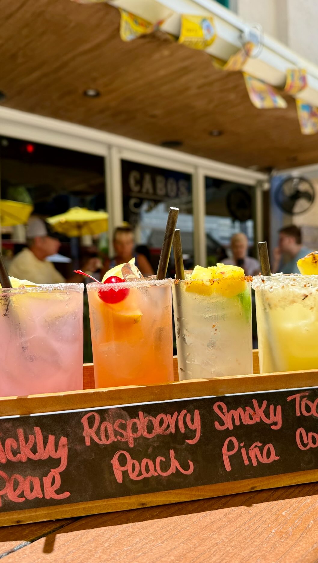 ✈️ Can’t decide which taco or margarita to order? We’ve got the fix.
Stop by Cabos Cantina this Sunday for our Flights Special — $15 Margarita Flights and $10 Classic Taco Flights served all day long.
Try a little of everything, no tough choices required.
.
.
.
#CabosCantina #SundayFunday #MargaritaFlight #TacoFlight #DowntownFortMyers #SWFLEats