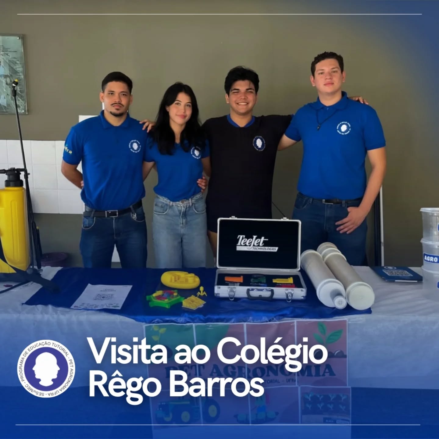 Com muita satisfação, a equipe PET Agronomia esteve no Colégio Tenente Rêgo Barros no dia 17/06, participando da primeira Expo Agrogeo, um evento que reuniu estudantes e profissionais para discutir a importância da Agronomia e o papel do nosso grupo na formação acadêmica!
Foi organizada uma exposição com ferramentas e materiais usados no cotidiano do engenheiro agrônomo, aproximando a teoria da prática de forma leve e interativa.
Acreditamos que essa experiência amplia os horizontes dos estudantes e os conecta a novas oportunidades acadêmicas. 🌿✨
Agradecemos imensamente o convite feito pelo @colegioregobarros.oficial
#PETAgronomia #AgronomiaNaEscola #UFRA #ICA #ExpoAgrogeo