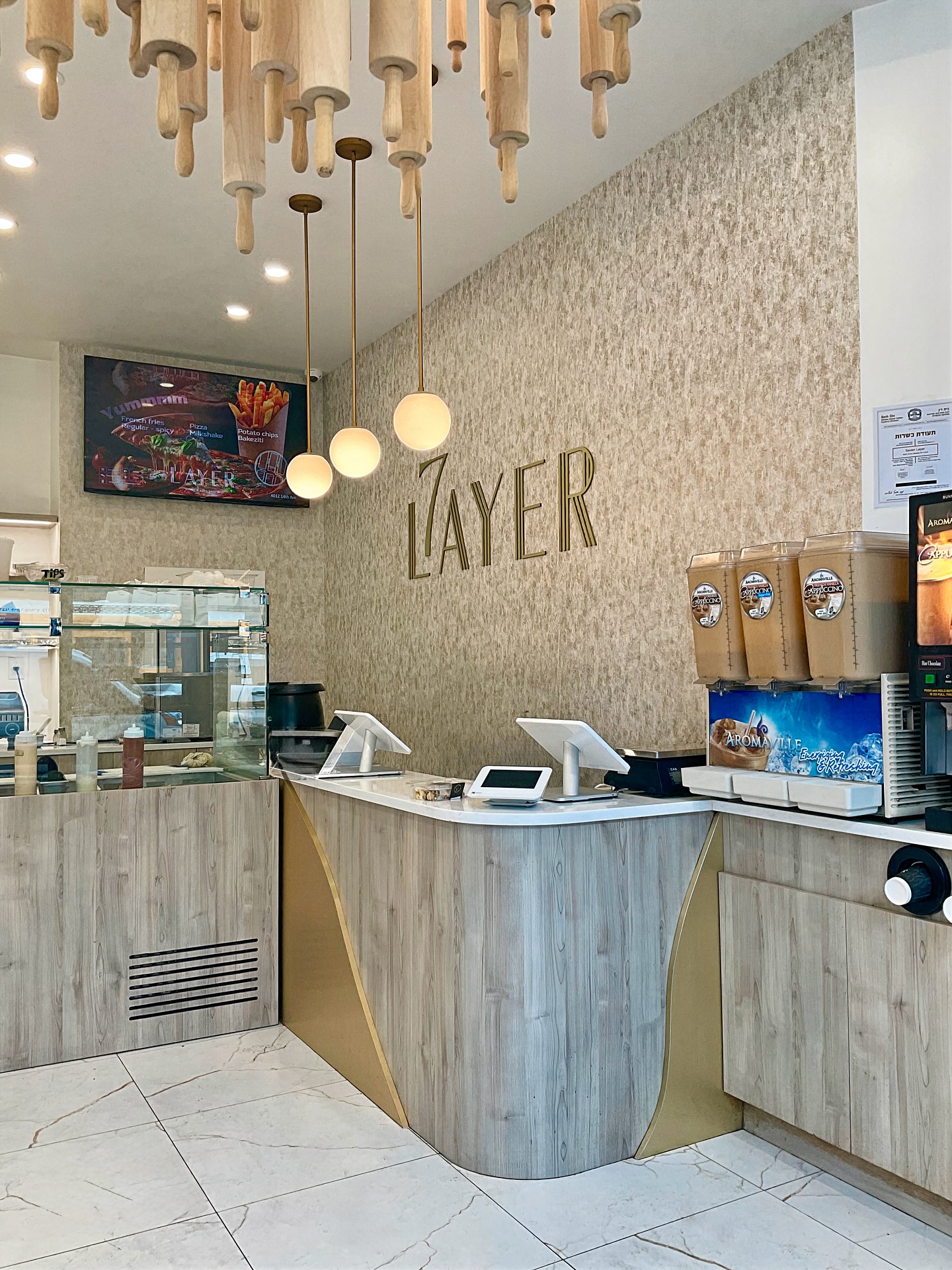 A ceiling you’ll look up to - and keep thinking about long after you leave.
The detail that gets people talking.
@crownkitchensinc
@countrywidestone
@stoneandbathgallery
@bakedeco
@toba._.design
Bakery. Design. Interiors. Details. Light. Gold.
#InteriorDesign
#BakeryDesign
#RetailDesign
#DesignInspo
#CommercialInteriors
#ModernDesign
#DesignDetails