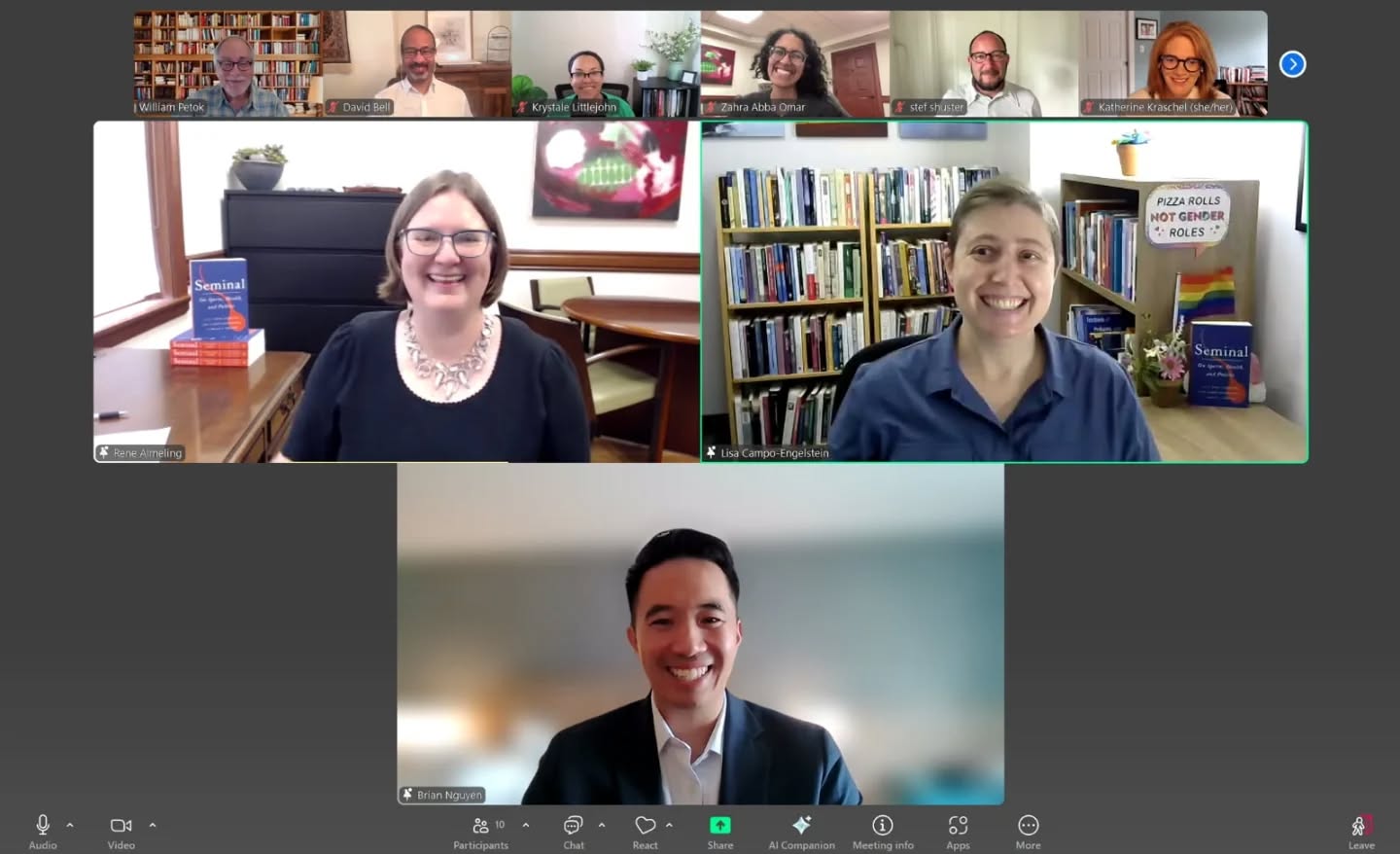 Our new book, #Seminal (@nyupress), just launched the other day with a webinar where we invited contributors to talk about the various aspects of men's reproductive health that are often overlooked and their relationship to policy and society. Get your copy now!