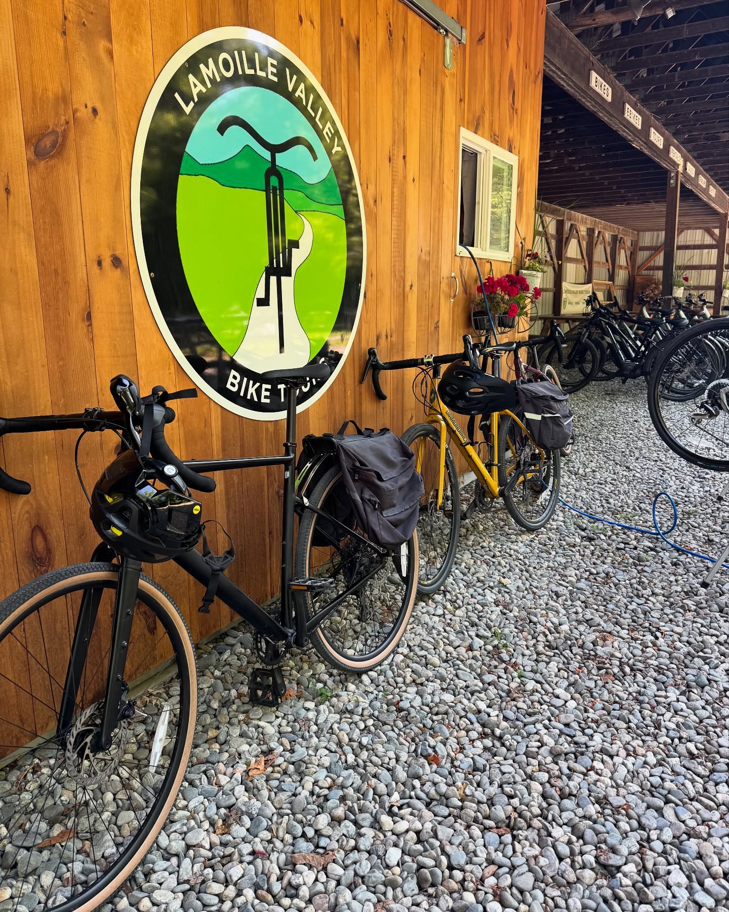 Whether it’s Vermont’s epic dirt roads or the peacefulness of the rail trail, a day ride, or over a few start your gravel adventure here in the heart of recreational VT! #bikelamoille #johnsonvt #vermont #bikevermont #vermontgravel #biketravel #biketour #bikerental #lamoillevalleyrailtrail #lvrt
