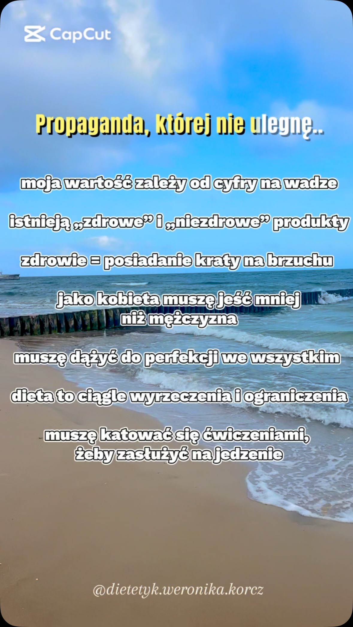 ✨✨ A Ty? W co nadal wierzysz, mimo, że nie służy Ci to w rozwoju i lepszym samopoczuciu?
#dietetykweronikakorcz #psychodietetyka #dietabezdiety #wzgodziezesobą #relacjazjedzeniem
