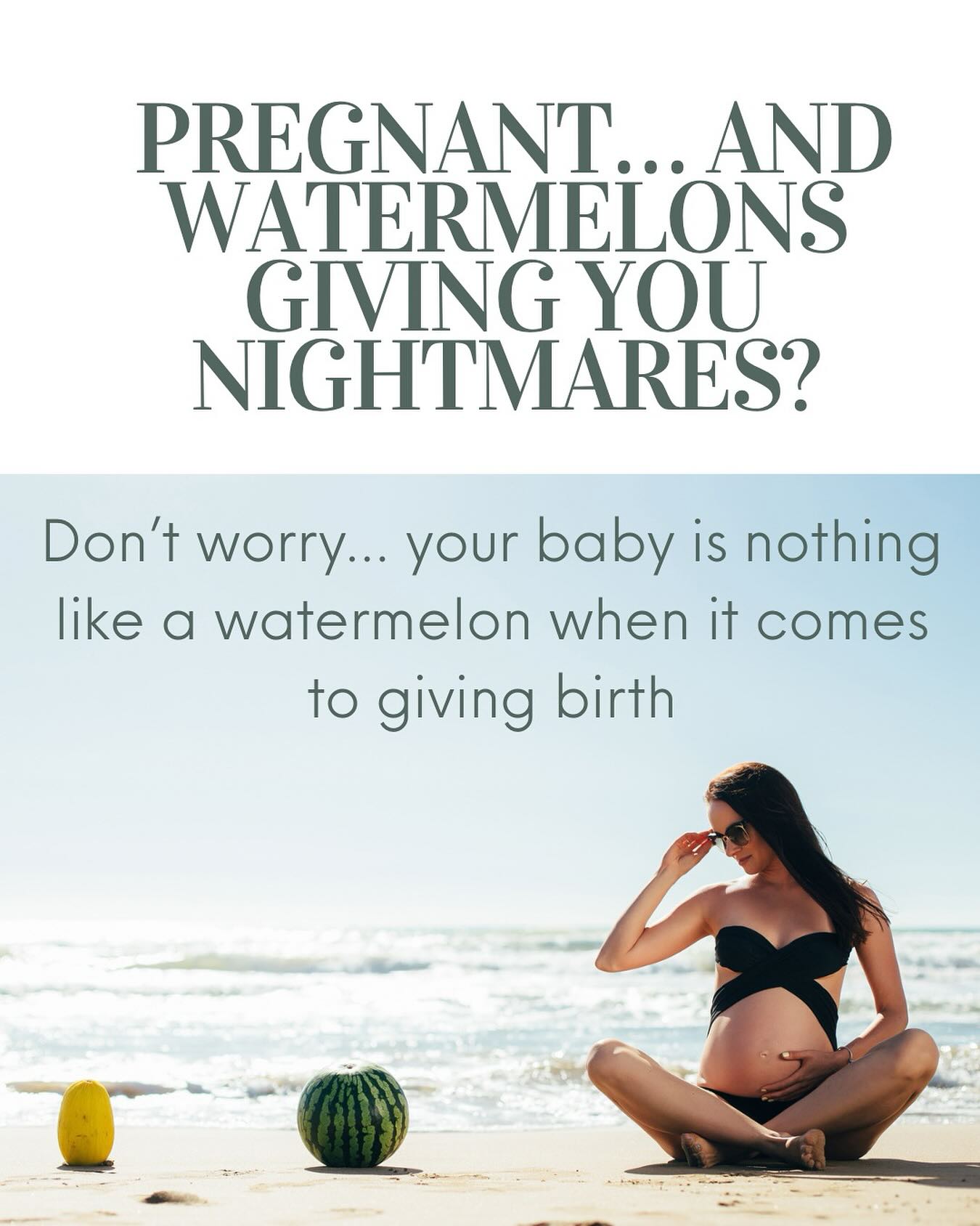 But won’t my baby be the size of a watermelon when I have to give birth?
If you’ve ever had someone compare your baby to a watermelon, you might be filled with dread when you think about giving birth!
And I get it. The idea of birthing something the size of a watermelon does sound overwhelming at first.
But here’s the thing I really want you to know…
Your baby is nothing like a watermelon.
Your body is not a rigid tube and it opens.
And birth doesn’t have to be something you fear.
Your baby is soft, flexible, and instinctively working with your body during birth, not against it. Their skull is designed to mold and shift. Your pelvis opens. Your uterus knows exactly what to do.
When we let go of the scary comparisons and tap into calm, connection, and work to build trust, that’s where the magic of hypnobirthing can make the biggest difference to your birth experience.
You will learn how to flow and soften and relax and embrace the power of birth. You have amazing tools and techniques you can choose to use if you need them. And you will learn exactly how your body and baby will work in harmony when given the chance. And trust me it will not be anything close to pushing out a watermelon.
If fear has been creeping in, know that there’s another way.
I’d love to support you in finding the calm and confidence that’s already within you.
My 3 week hypnobirthing course starts in July @thebabyandmehub and if you live in West Yorkshire and are expecting a little one then come and join me. Xxx