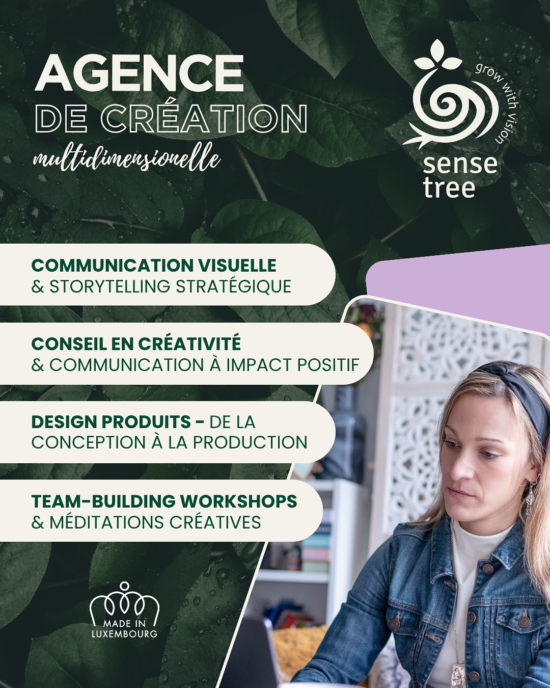 โจ Et si votre marque / projet / association devenait aussi inspirante que votre vision ? - Chez Sensetree, on donne vie aux idรฉes ร fort impact.
โ๏ธ Nous crรฉons bien plus que des visuels : nous tissons du sens, faรงonnons des rรฉcits, et rรฉvรฉlons lโรขme des projets ร travers une communication alignรฉe, esthรฉtique et durable.
๐ฑ Prรชtยทe ร faire pousser une marque qui vous ressemble vraiment ? - Explorez notre univers, et imaginons ensemble le futur de votre projet.
#studioCrรฉatif #designDeMarque #communicationvisuelle #narrationstratรฉgique #brandingauthentique #identitรฉvisuelle #designinspirant #communicationdurable #coCrรฉation #conseilstratรฉgique #ateliercrรฉatif #designstudio #marquedurable #sensetree #brandstrategy #designproduit #slowbranding #crรฉativitรฉconsciente #brandidentity #innovationvisuelle #consciousbusiness #slowbusiness #madeinluxembourg