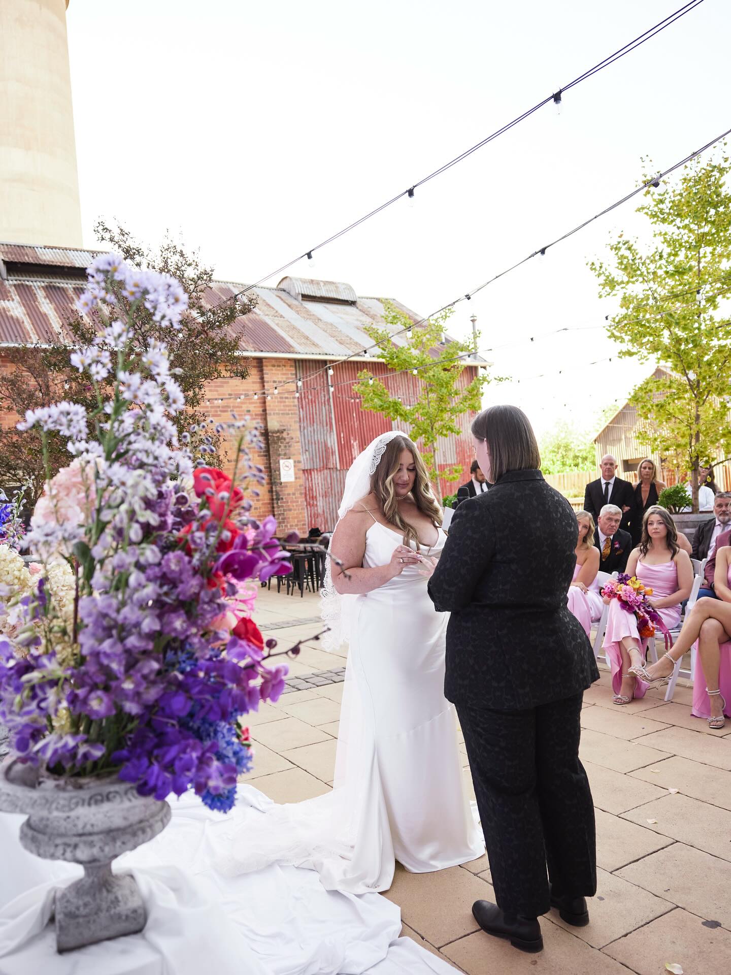 Colourbomb explosion 💥🌈
Beautiful Peta & Georgia 💕💕
@peachxoxo
@georgiabassan
Photography @ginacawley_weddings
Florals by @pepperberryflora
Videography /film by @kimberleymooremedia
Venue @corowawhiskyandchocolate
Styling @enhance_styling
Celebrant @weddings_by_kate
Hair @hairbyjasminekara
Makeup @sammieleighartistry
Dress @katherinetash
Suit @isadora_nim