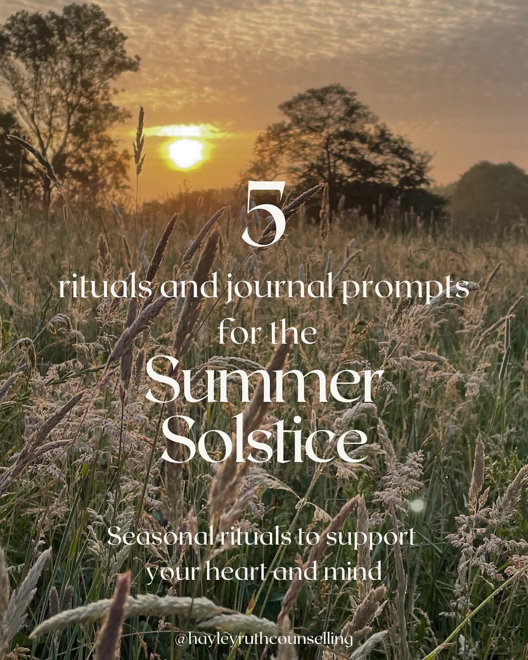 🌞 Rituals and Journal Prompts for the Summer Solstice 🌞
As we celebrate the light on the longest day of the year today - here are some ways in which you can use the energy of the solstice to connect more deeply with yourself.
However you are spending this weekend, whether you celebrate or not - may you take a moment to pause and feel into love, light and joy. 💛
Solstice blessings and love to you all 🌻✨
#summersolstice #summersolstice2025 #solstice #solsticeblessings #litha #litharitual #wheeloftheyear #solsticeritual #journalprompts #cyclicalliving #seasonalliving