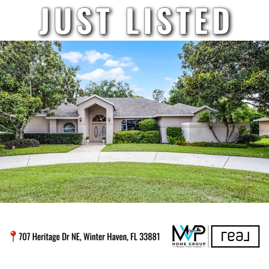 🔑 Just listed in Winter Haven and it's a must see! 🏡✨
707 Heritage Dr NE, Winter Haven, FL 33881
3 BED | 2 BATH | 2,450 SQ FT | 0.5+ ACRE LOT
Step into timeless charm in the desirable Hamilton Pointe community!
This spacious one-story home sits on over half an acre and boasts 2,450 sq ft of well-maintained living space with solid concrete block construction, arched entryways, and tons of natural light.
Highlights include:
✨ Open, light-filled layout
🍽️ Defined living, dining & breakfast spaces
🛏️ Split floor plan for privacy
🚗 2-car garage
🏡 Low HOA ($275/year)
The home has great bones and strong curb appeal, perfect for someone ready to add their personal style. Plus, you’re minutes from Lake Eloise, shopping, downtown Winter Haven, and top medical centers.
📍 Want a tour? This gem won’t last, DM us to schedule your private showing today!
#justlistedfl #winterhavenhomes #floridarealestate #househuntingflorida #homesforsaleflorida #centralfloridahomes #homebuyingjourney #floridaliving #realestatewinterhaven #lakecountyhomes #newlistingflorida #homesweethomefl #winterhavenlife #investinflorida #flhomegoals #MVPHomeGroup #RealBroker