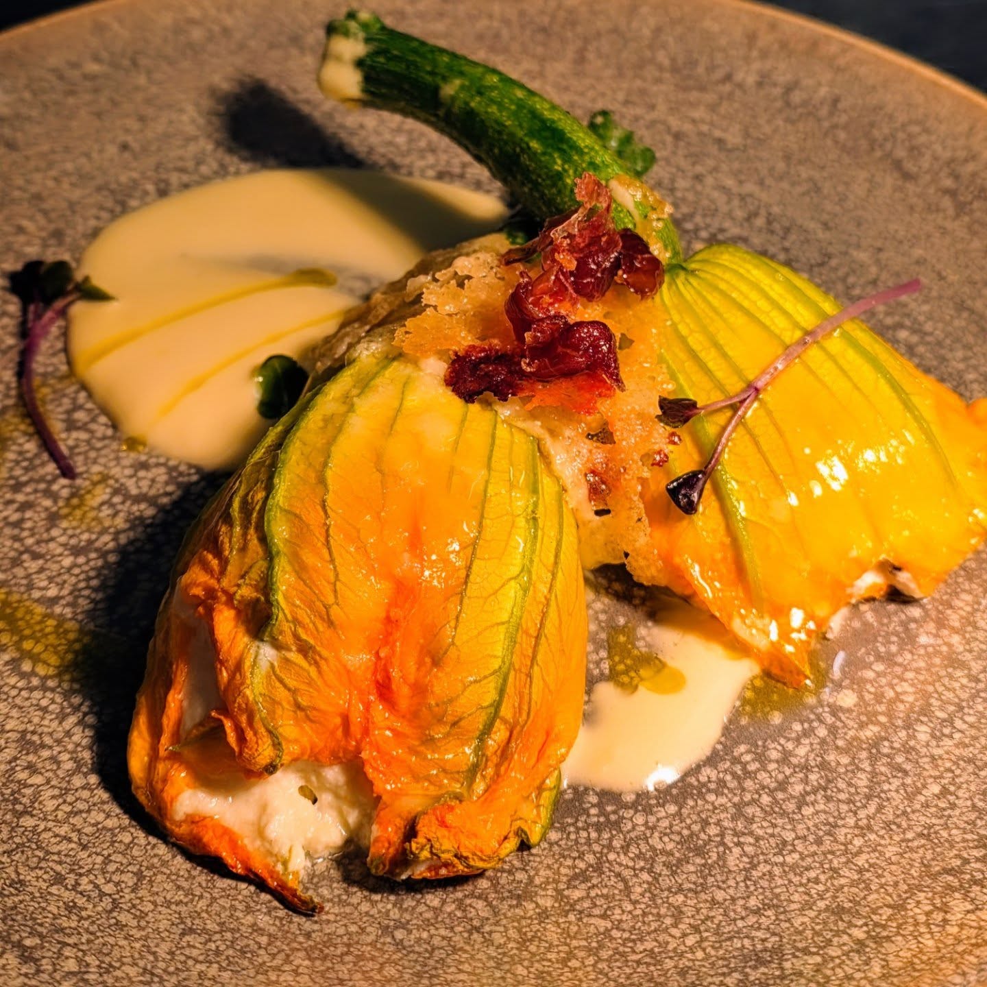 Come enjoy our new special Fiori di Zucca😋 #courgetteflowers