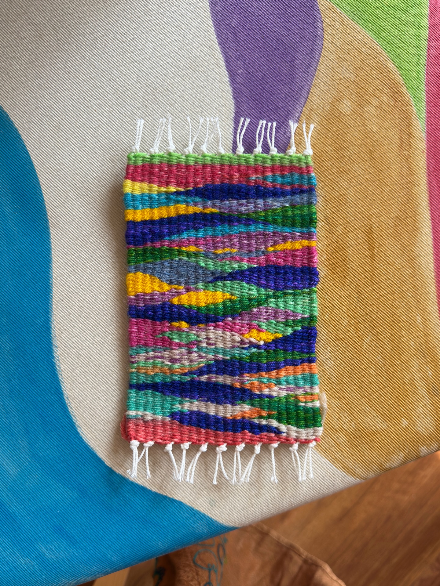 My latest mini carpets ❣️
#weaving #art #diy #carpet