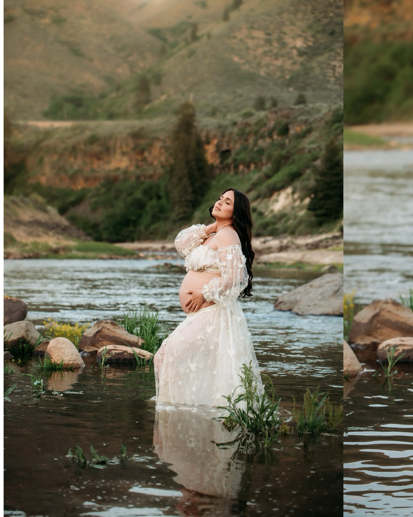 She stood where the mountains kissed the sky and the water met the earth, radiant, strong, and utterly timeless.
The sun was warm, the air still, and for a moment, it felt like the world paused to admire her.
This isn’t just a photo, it’s a feeling. A quiet kind of magic.
A reminder that every mama carries both life and light within her.
#boisephotographer #maternitysession #boisematernityphotographer #motherhood #maternity #outdoormaternityphotography #boldemotionalcolorful #idahome❤️ #idahomaternityphotographer