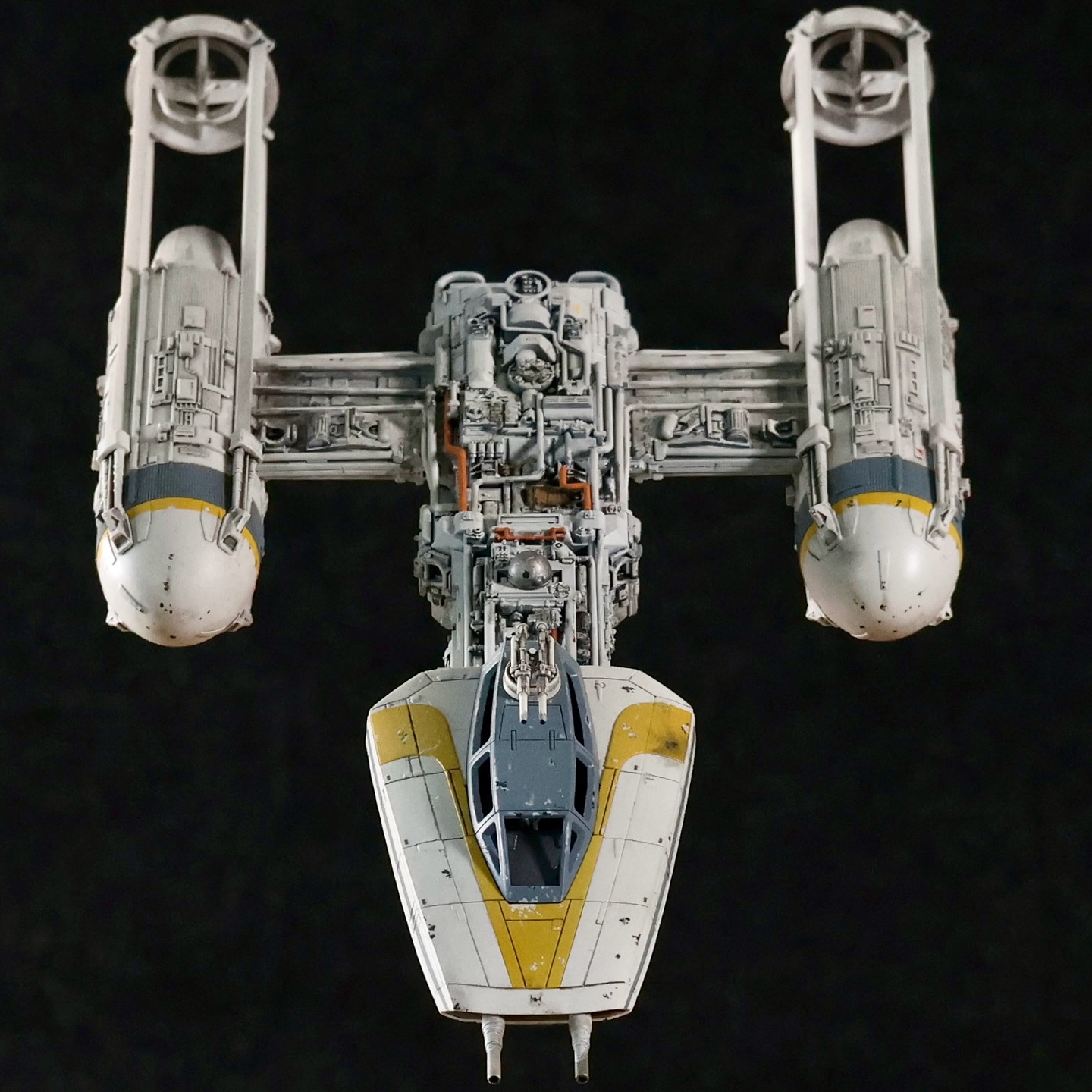 Playing around with my new camera, snapping photos of some old projects. I like building model kits for fun—though I haven’t had much time for it lately. Here’s a Bandai 1/72 scale Y-Wing I built and painted about six-seven years ago. I want to do a diorama of 1/72 scale Rebel ships, and so far I’ve finished a B-Wing, an A-Wing, and have an X-Wing currently in progress. Waiting in the wings is the Perfect Grade Millennium Falcon—my planned magnum opus. But I want to level up my model kit painting skills before I take on that beautiful beast of a kit. Thanks for looking! #mynocksden #starwars #bandai #ywing #modelkit