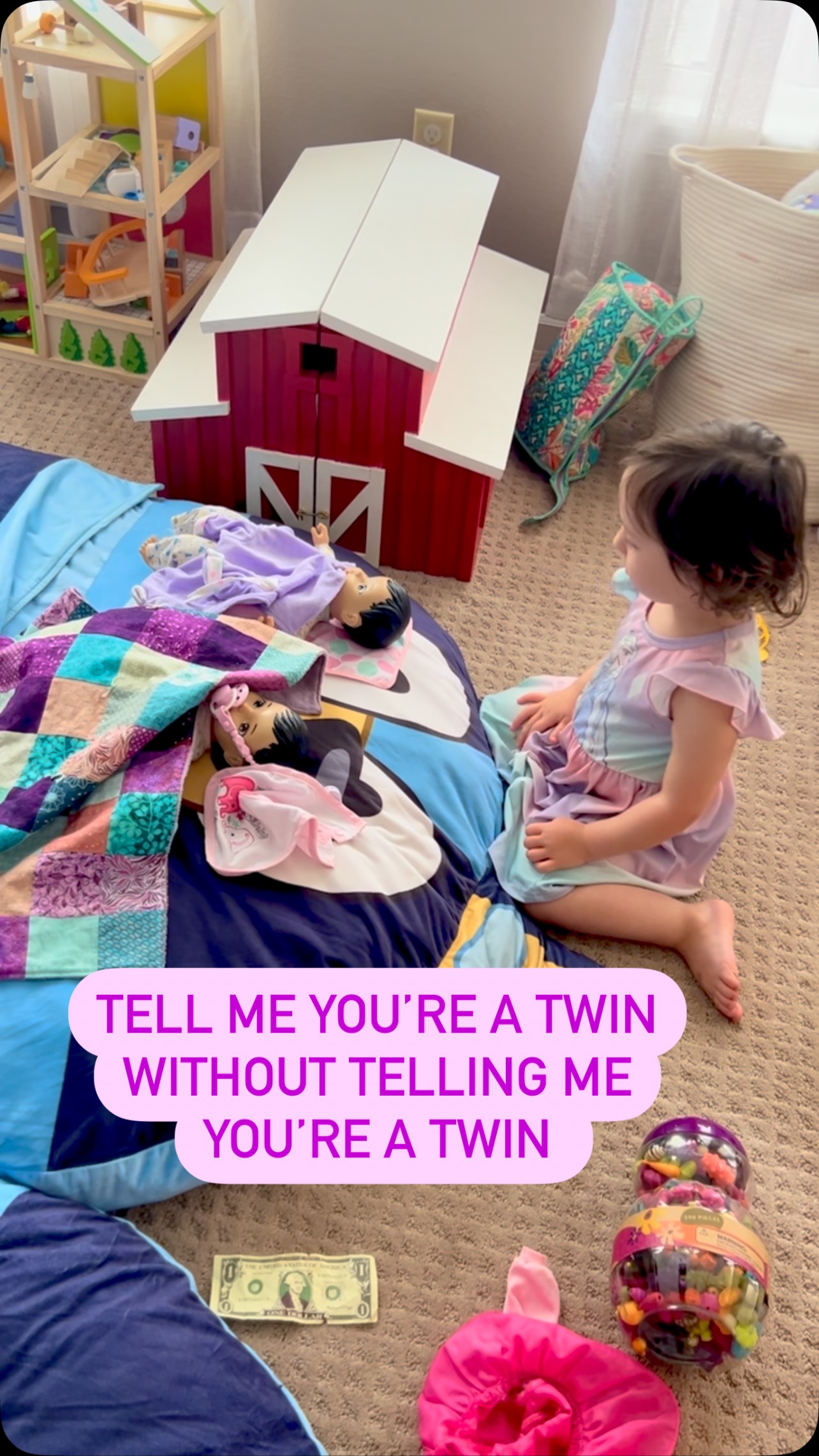 Only a twin would look at two babies and think, ‘yeah, this feels normal.’
#TwinLogic #BornIntoChaos #TellMeYoureATwin #twinsofinstagram #twinstagram #twinningtwice #twins #twinmom